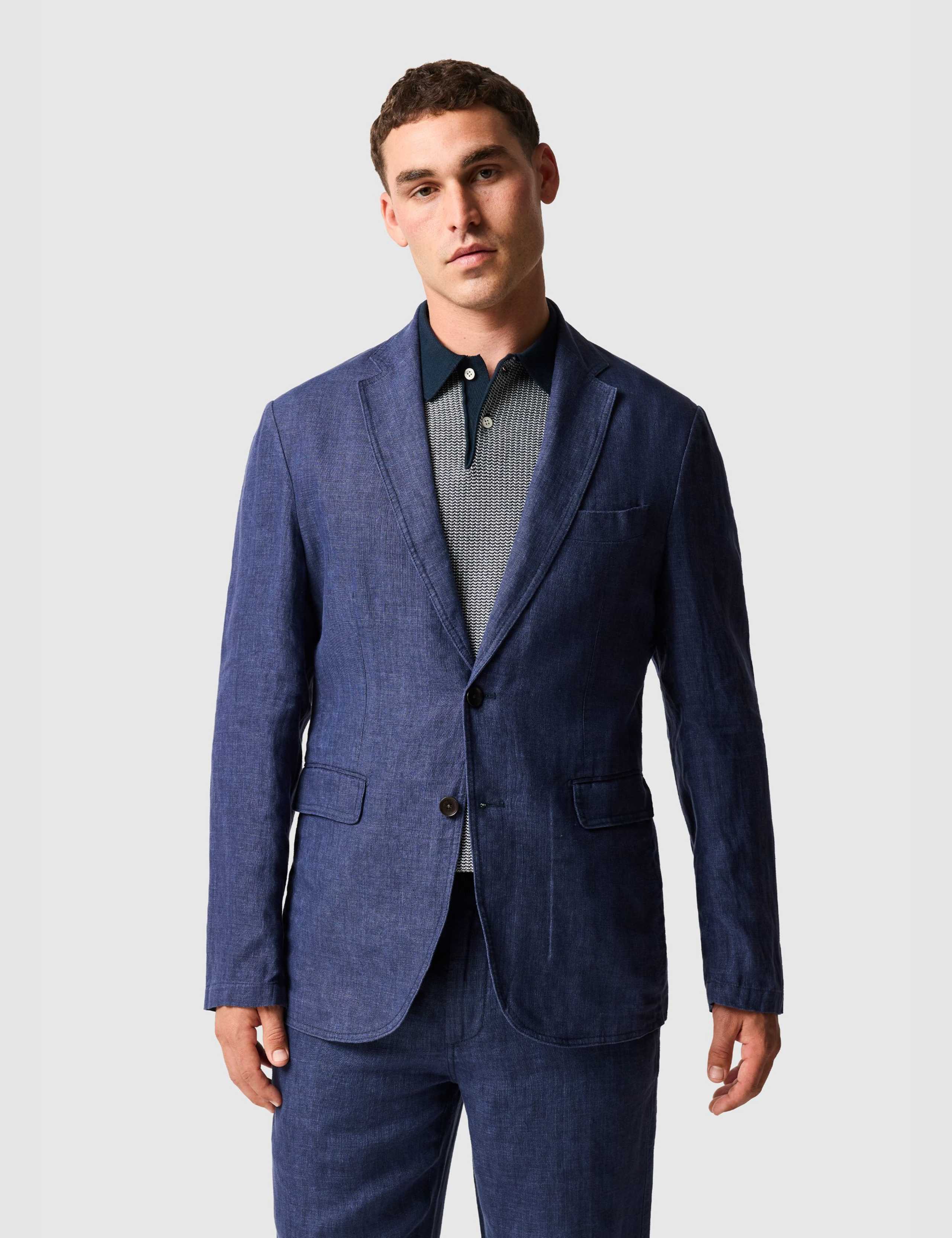 Regular Fit Pure Linen Blazer
