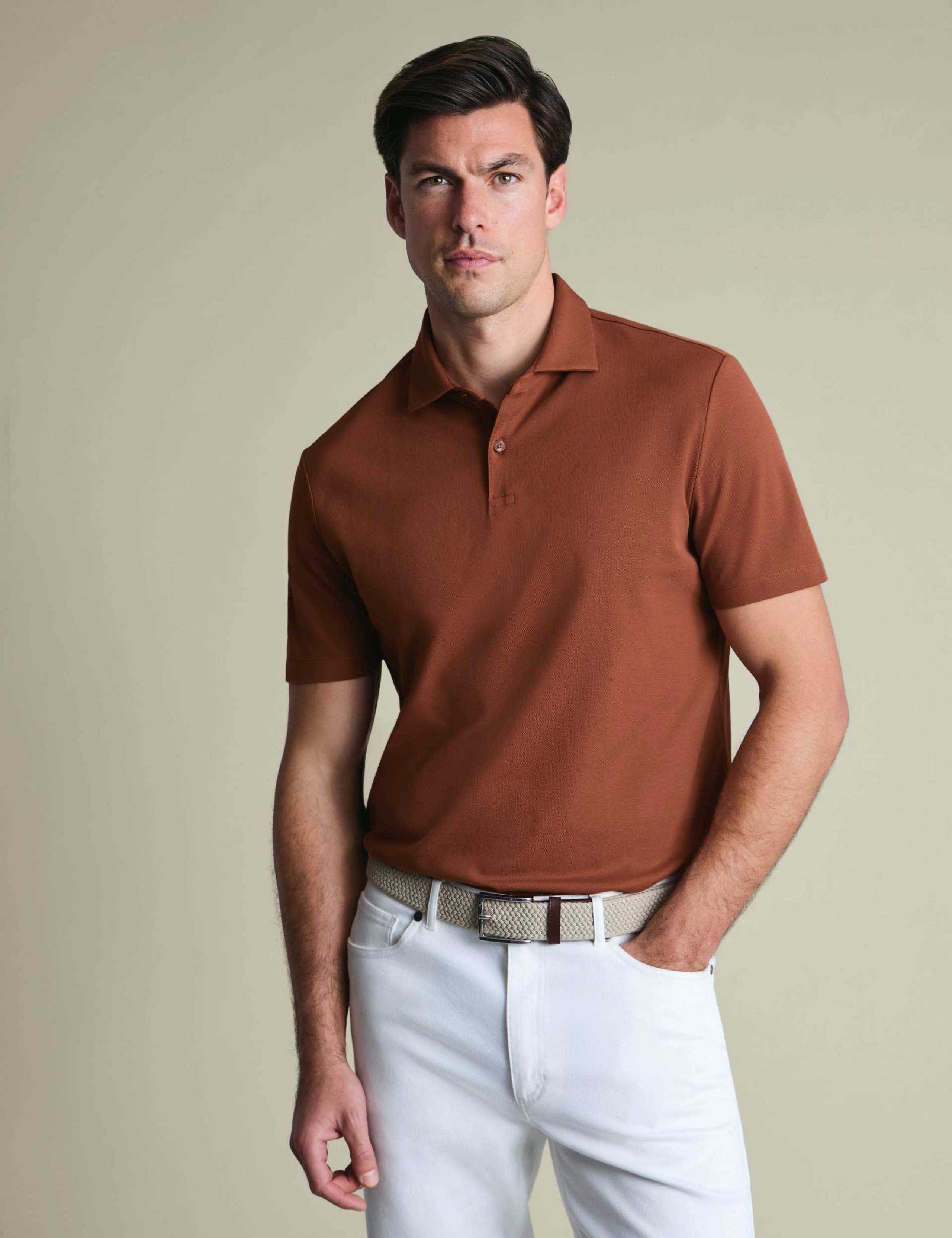 Cotton Rich Pique Short Sleeve Polo Shirt
