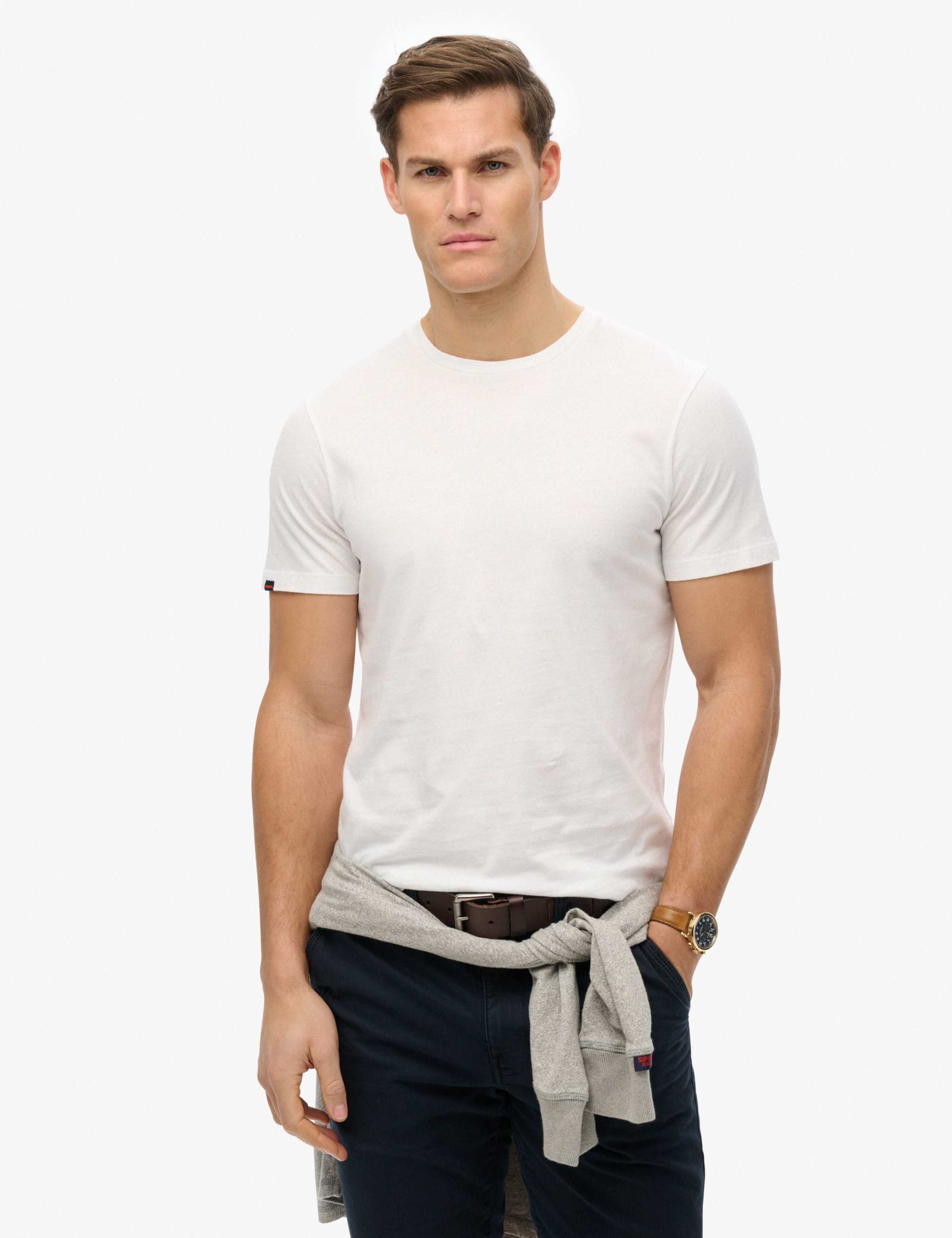 Pure Cotton Crew Neck T-Shirt