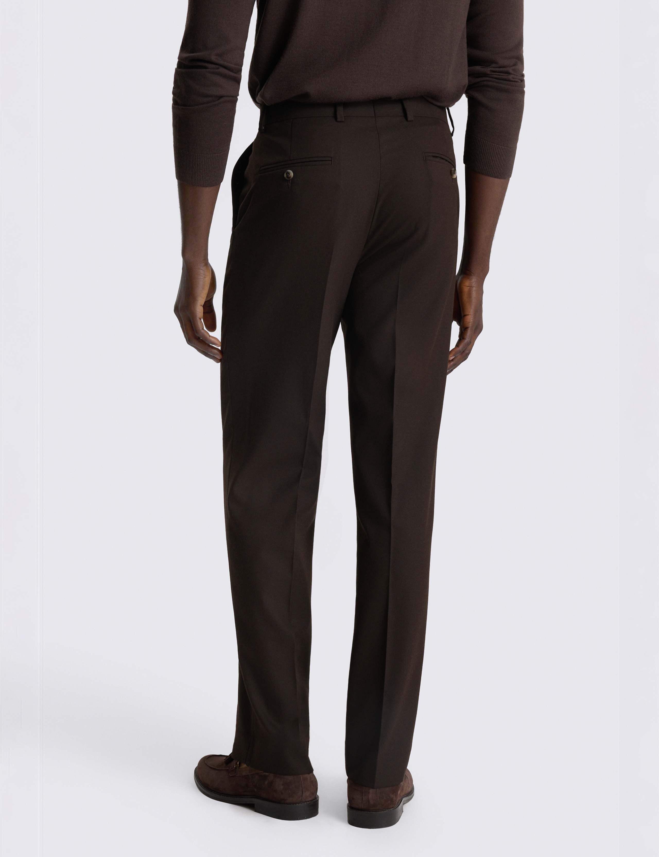 2 Piece Relaxed Fit Flannel Double Breasted Suit 1 of 5