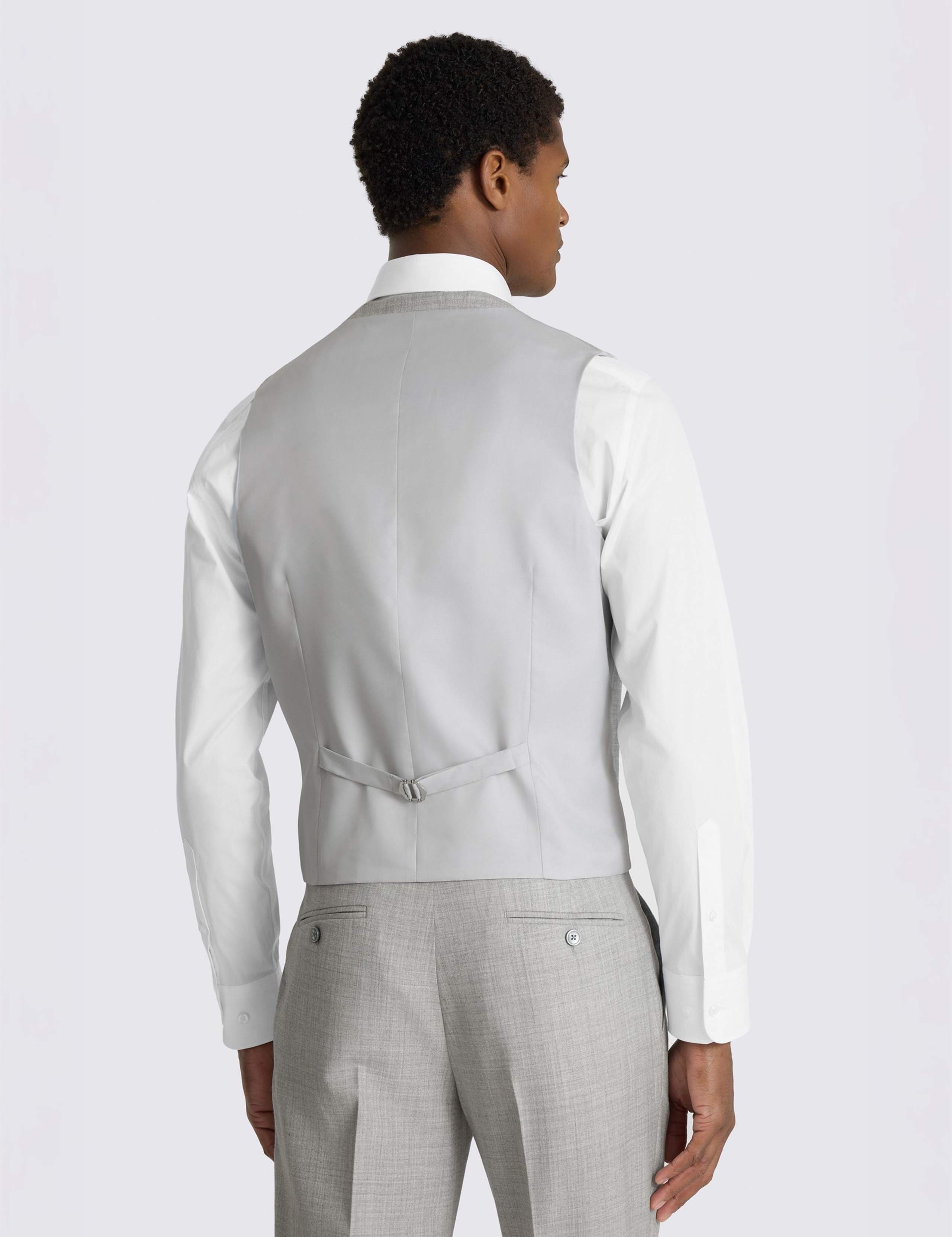 3 Piece Slim Fit Wool Blend Marl Suit 4 of 7