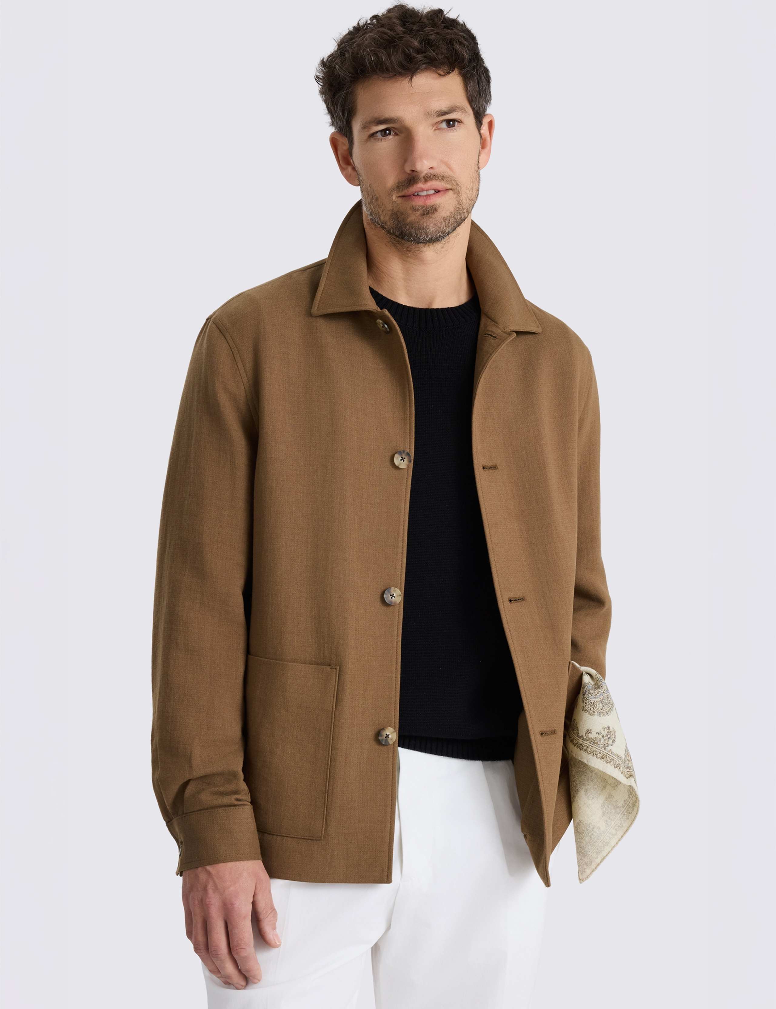 Cotton Linen Blend Shacket