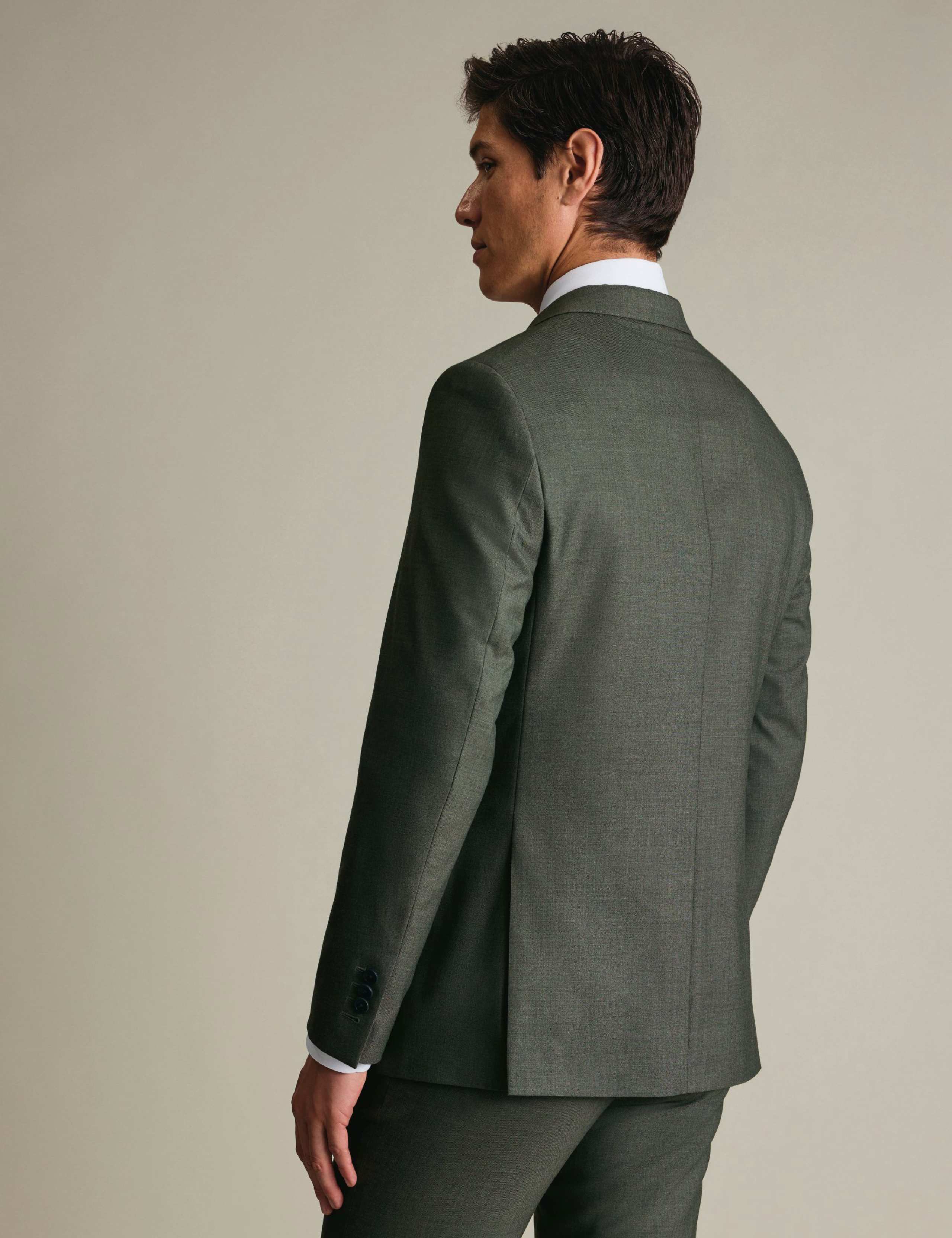 Slim Fit Pure Wool Double Breasted Suit 2 of 4