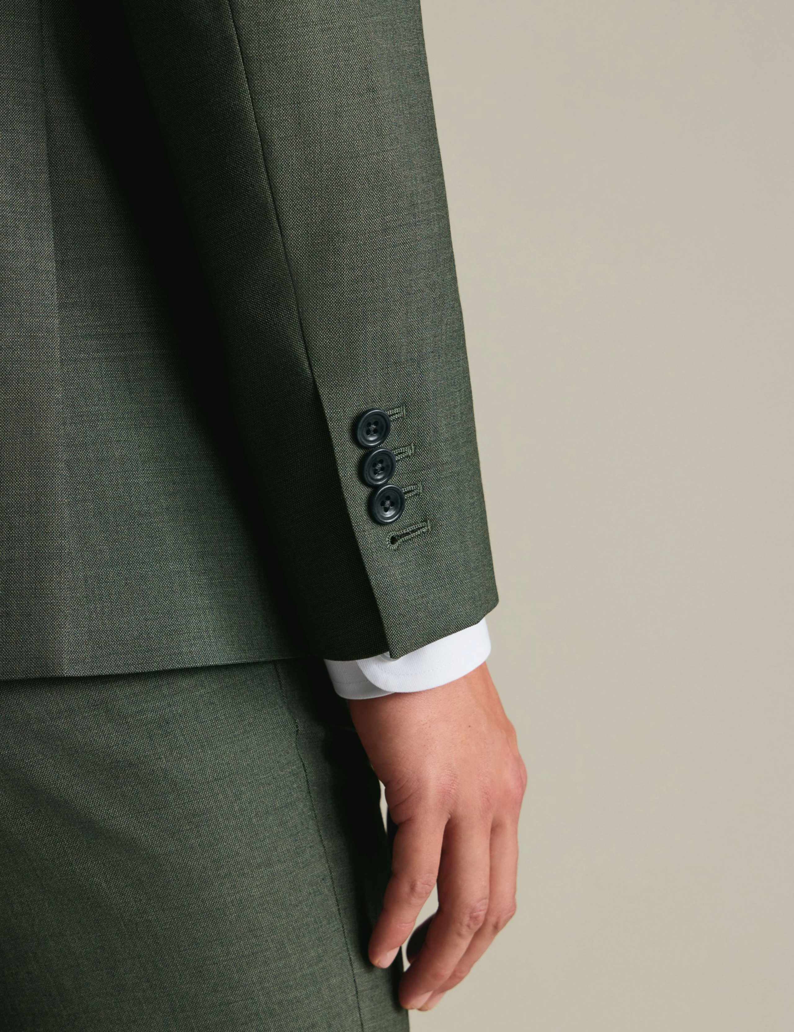 Slim Fit Pure Wool Double Breasted Suit 4 of 4
