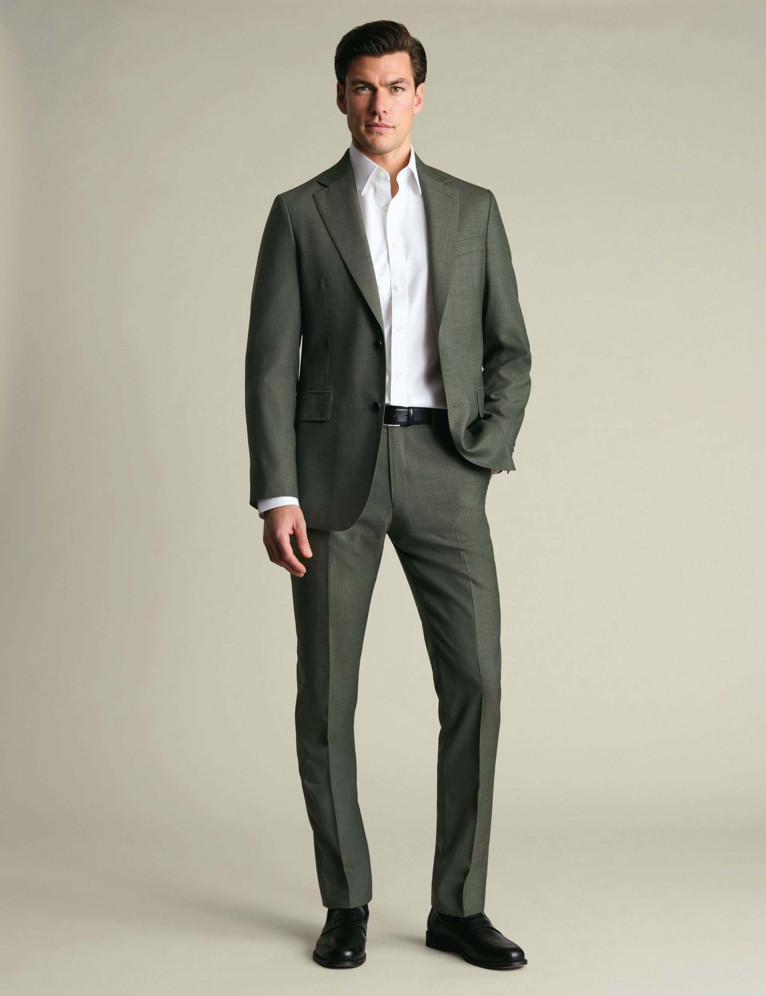 Slim Fit Pure Wool Double Breasted Suit 1 of 4