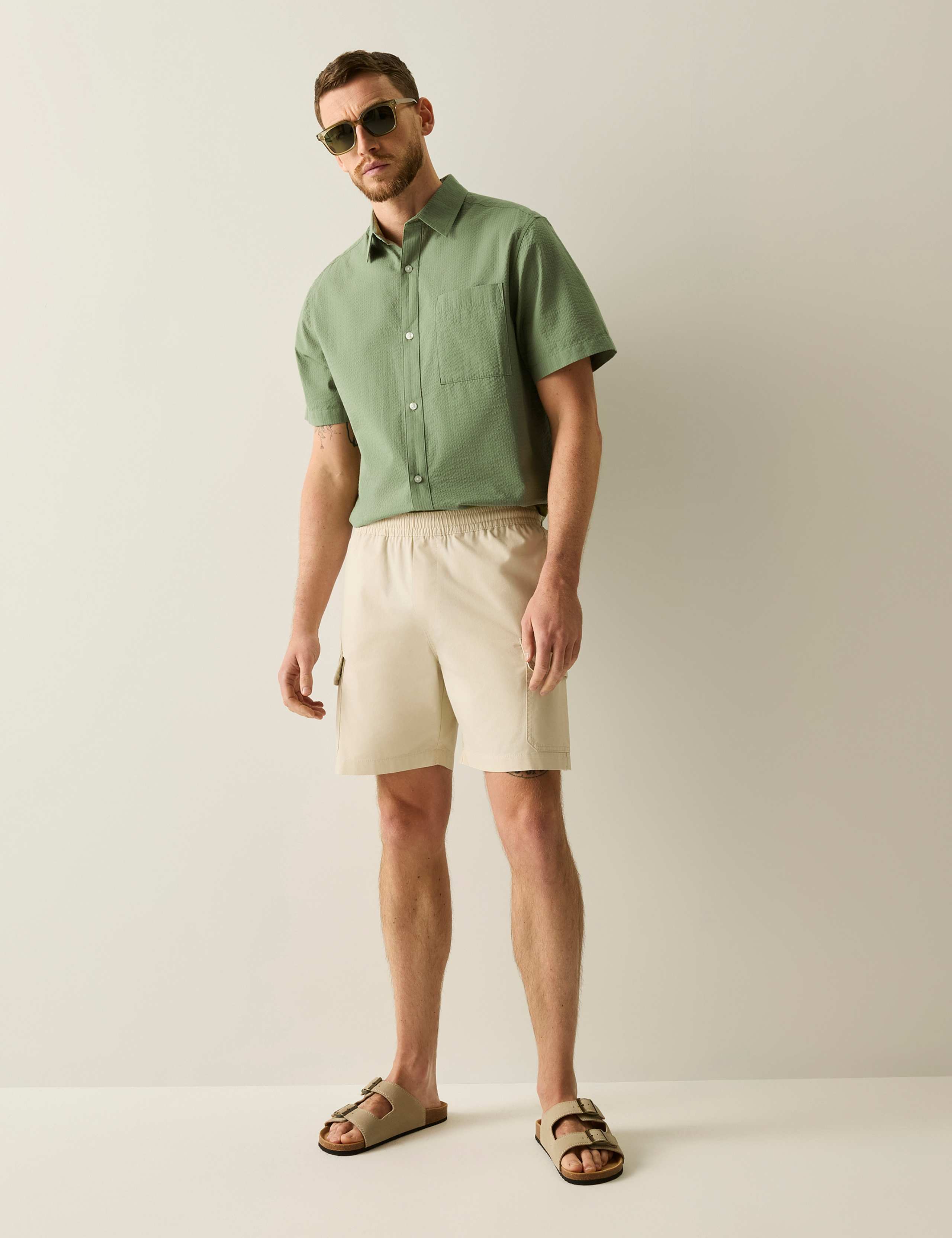 Bavaro Pure Cotton Cargo Shorts