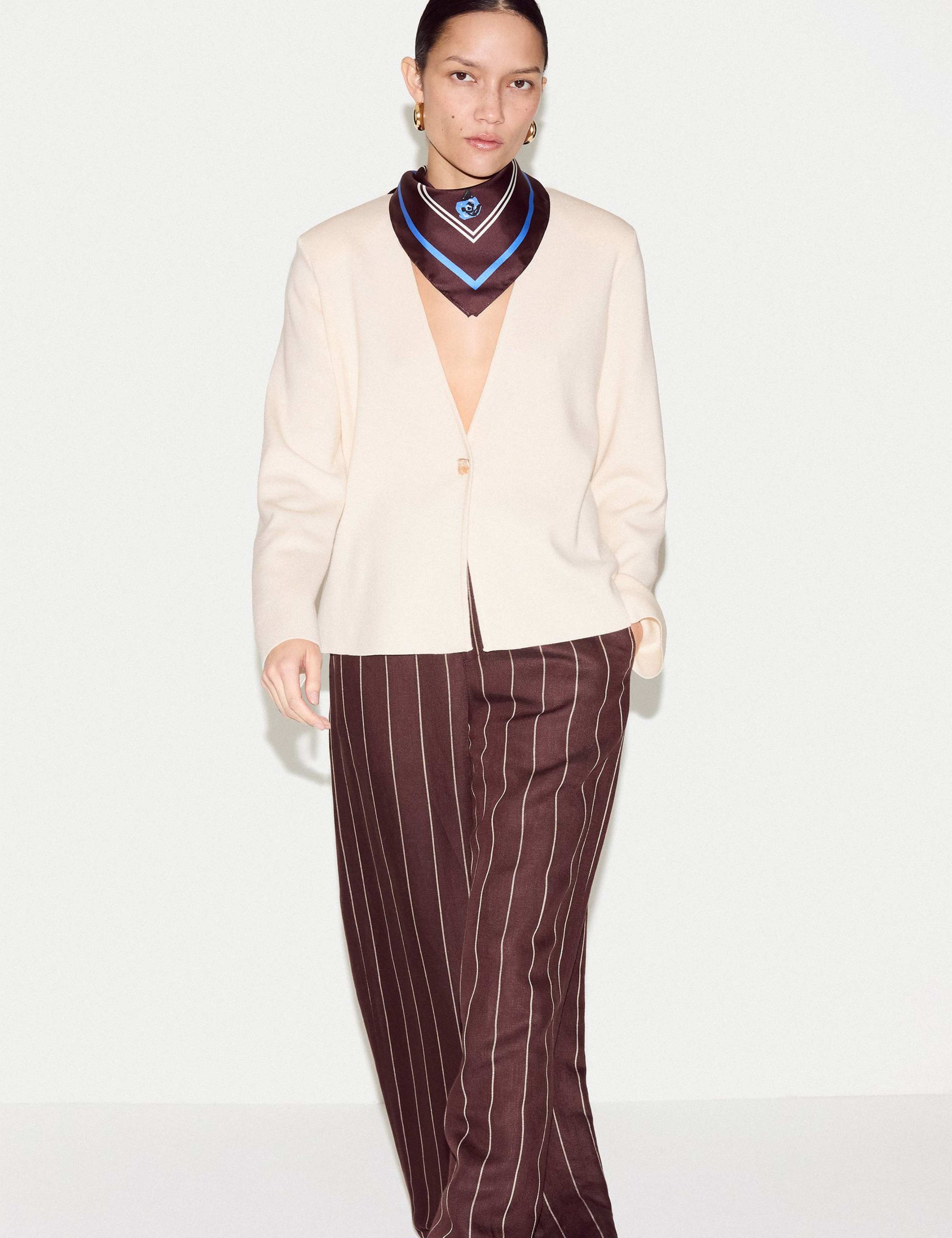 Wool Blend Knitted Jacket