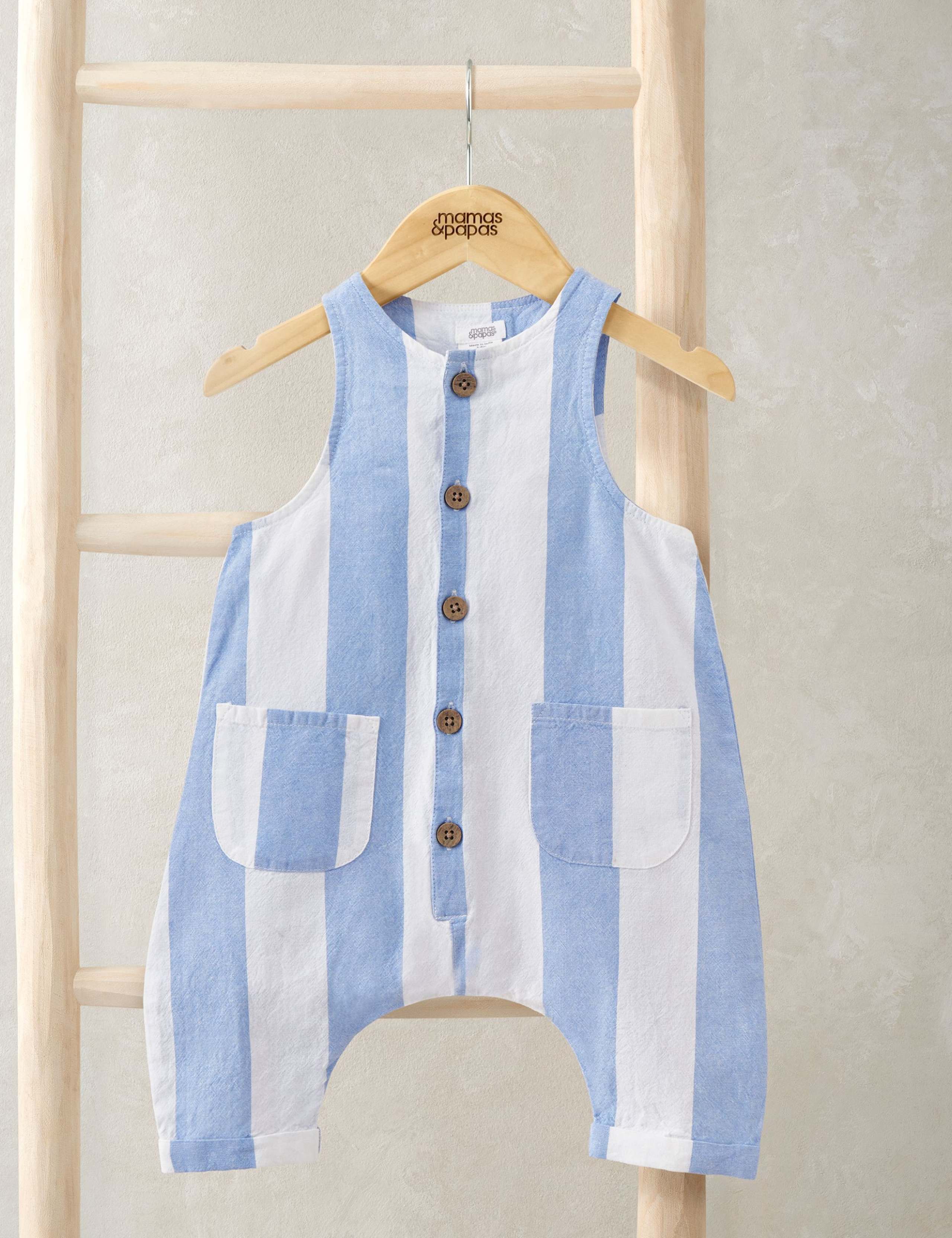 Pure Cotton Striped Romper (0-3 Years)