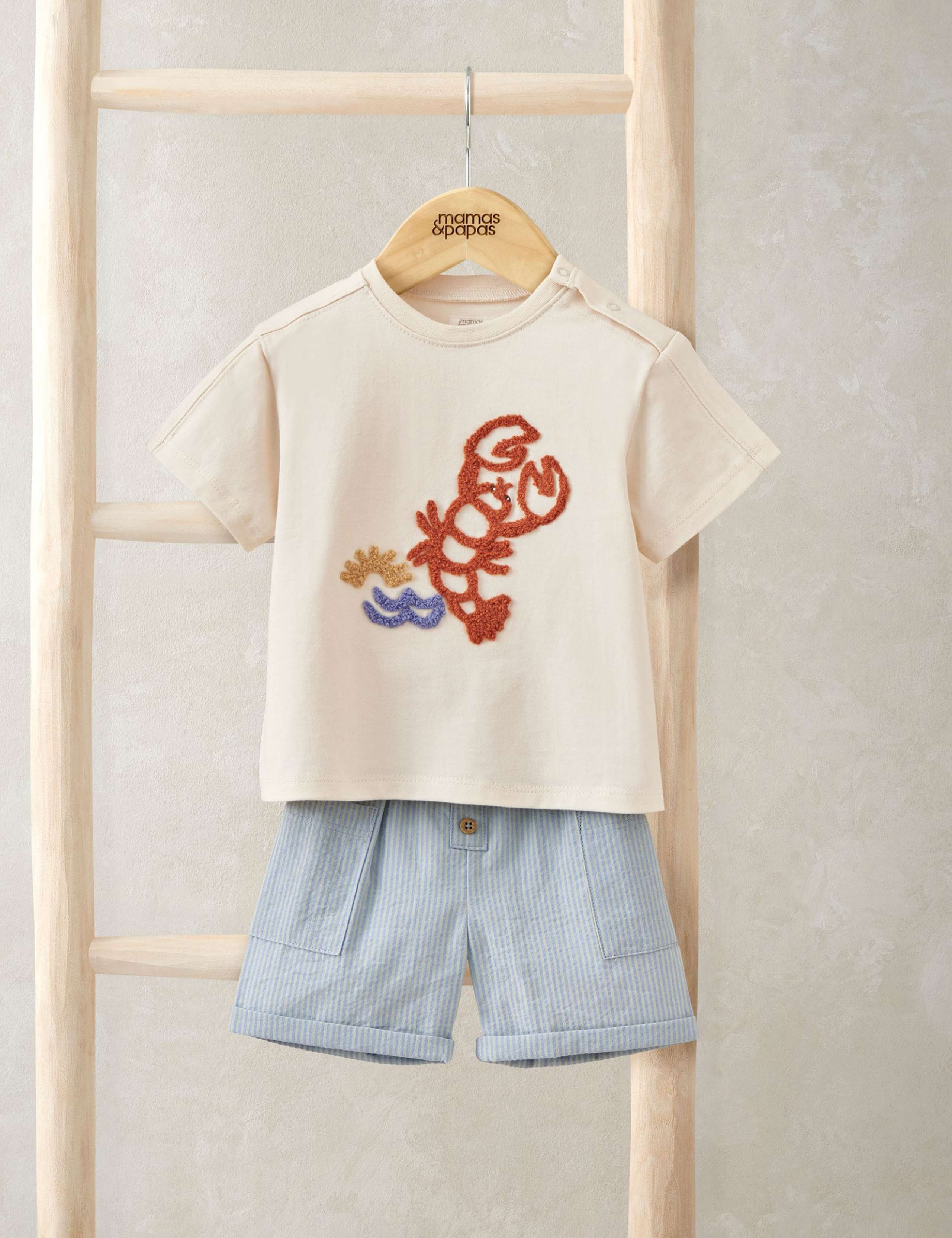 2 Piece Cotton Rich Lobster Top & Bottom Set (0-3 Years)