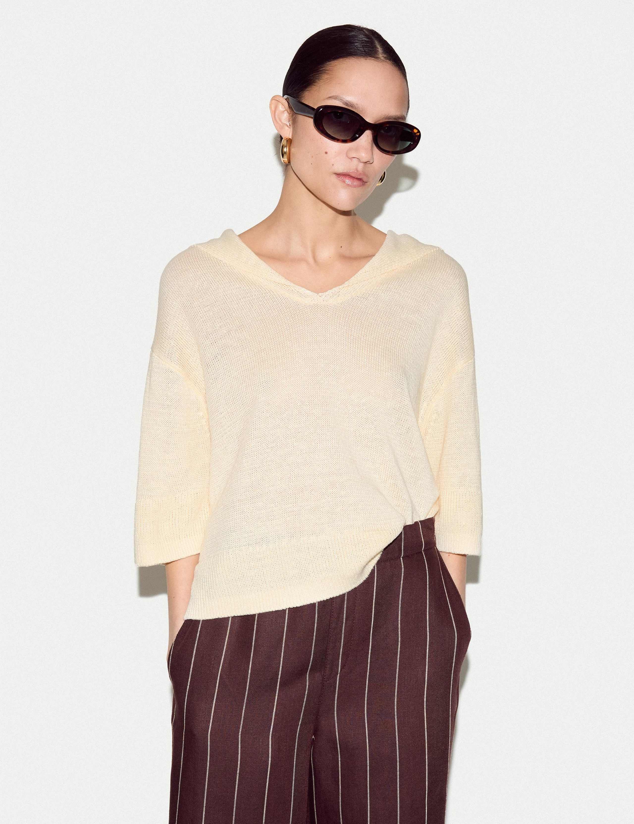 Pure Linen Sailor Jumper