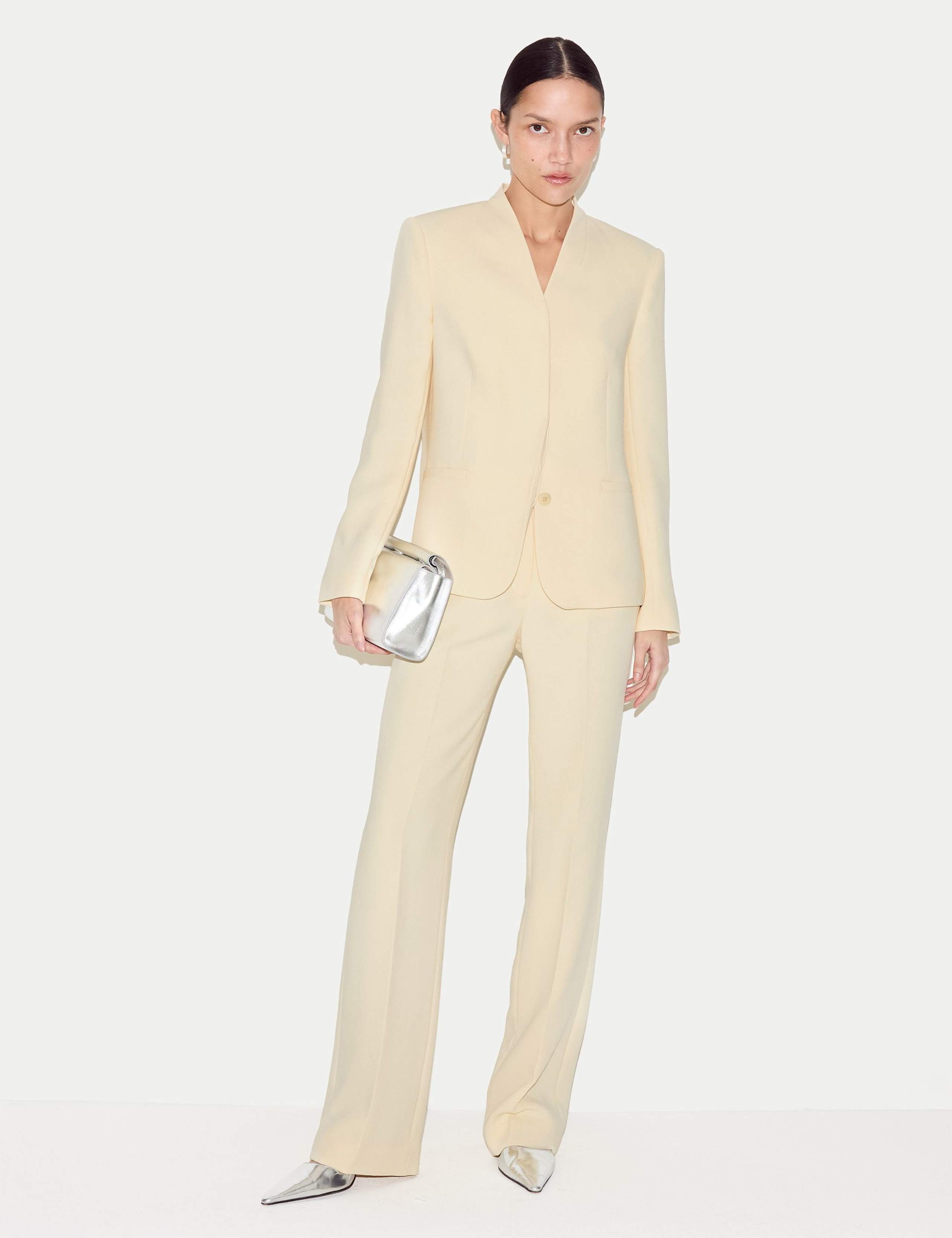 Straight Leg Tailored Trousesr