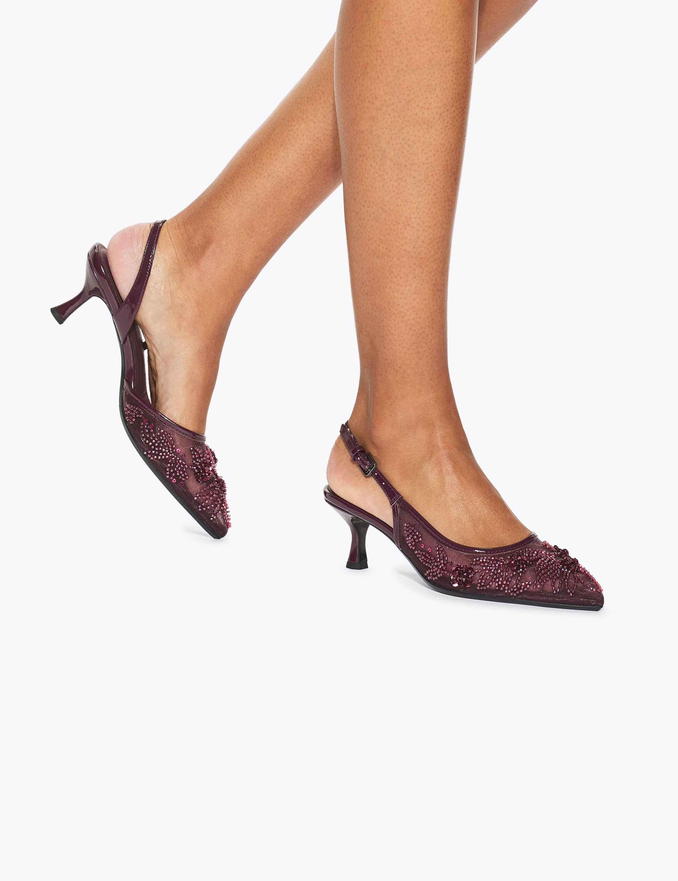 Buckle Slingback Sandals