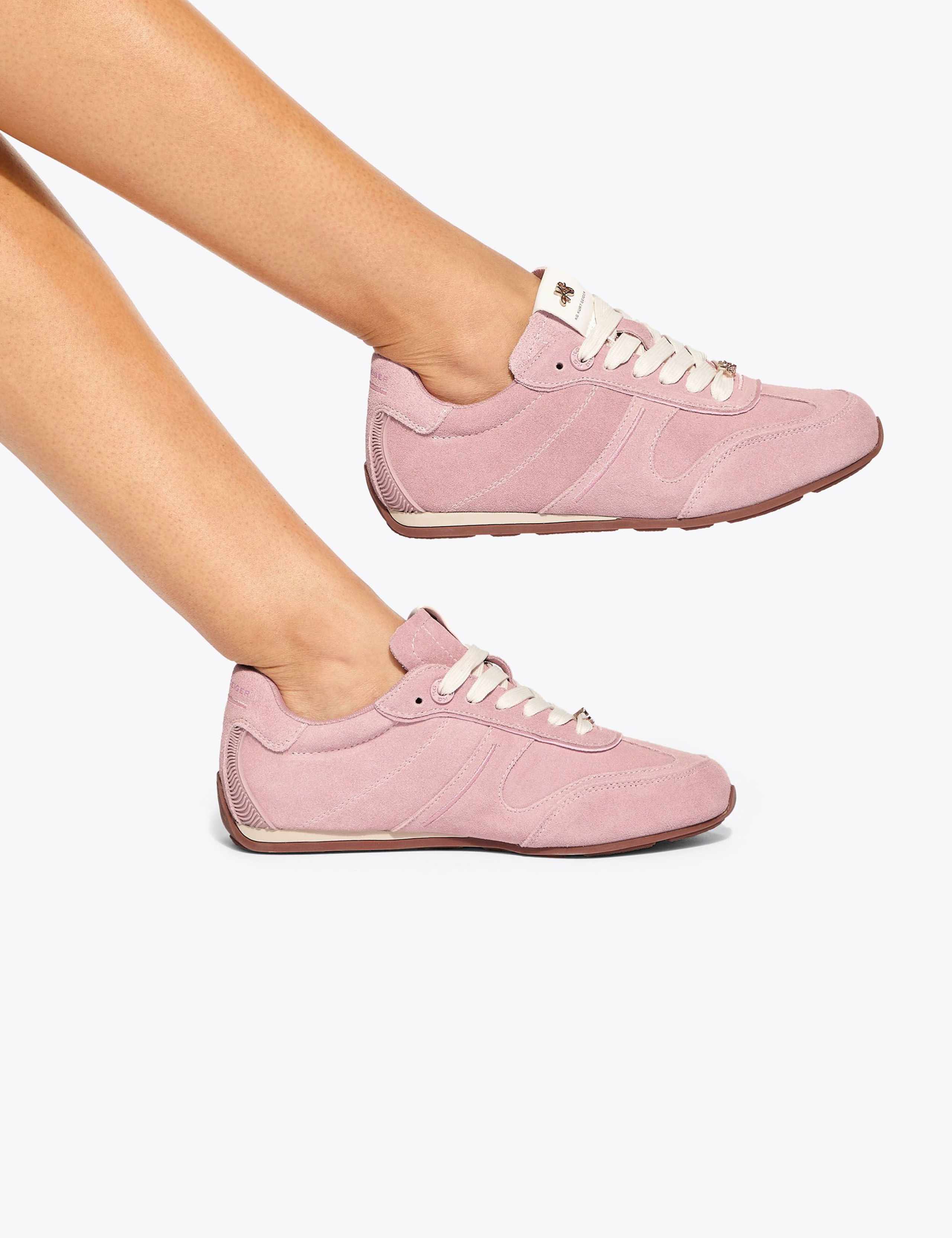 Suede Lace Up Trainers