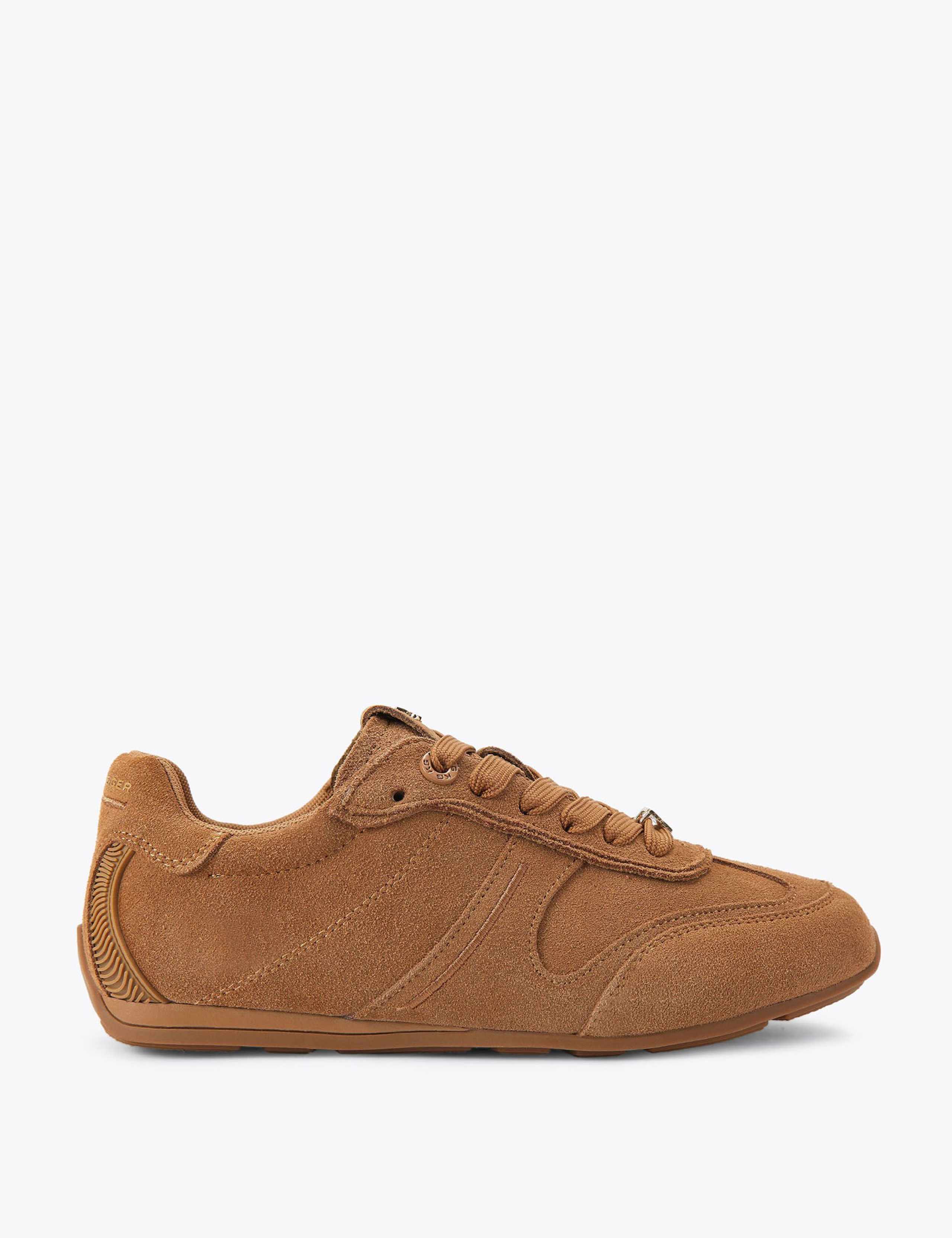 Suede Lace Up Trainers