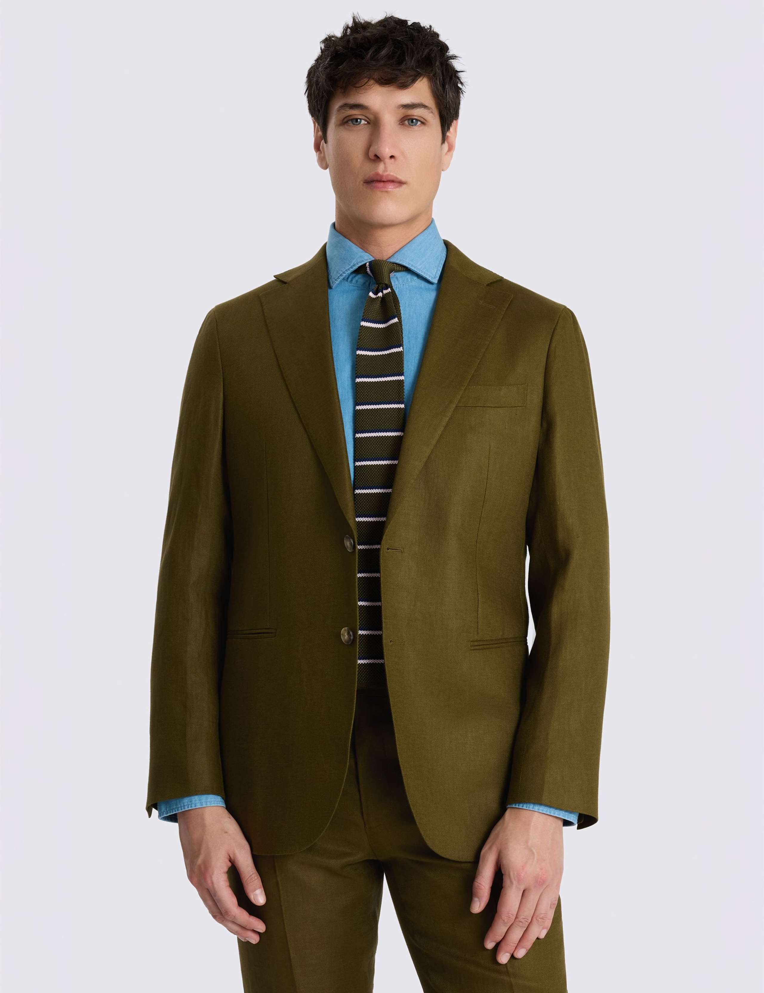 Tailored Fit Pure Linen Suit Jacket