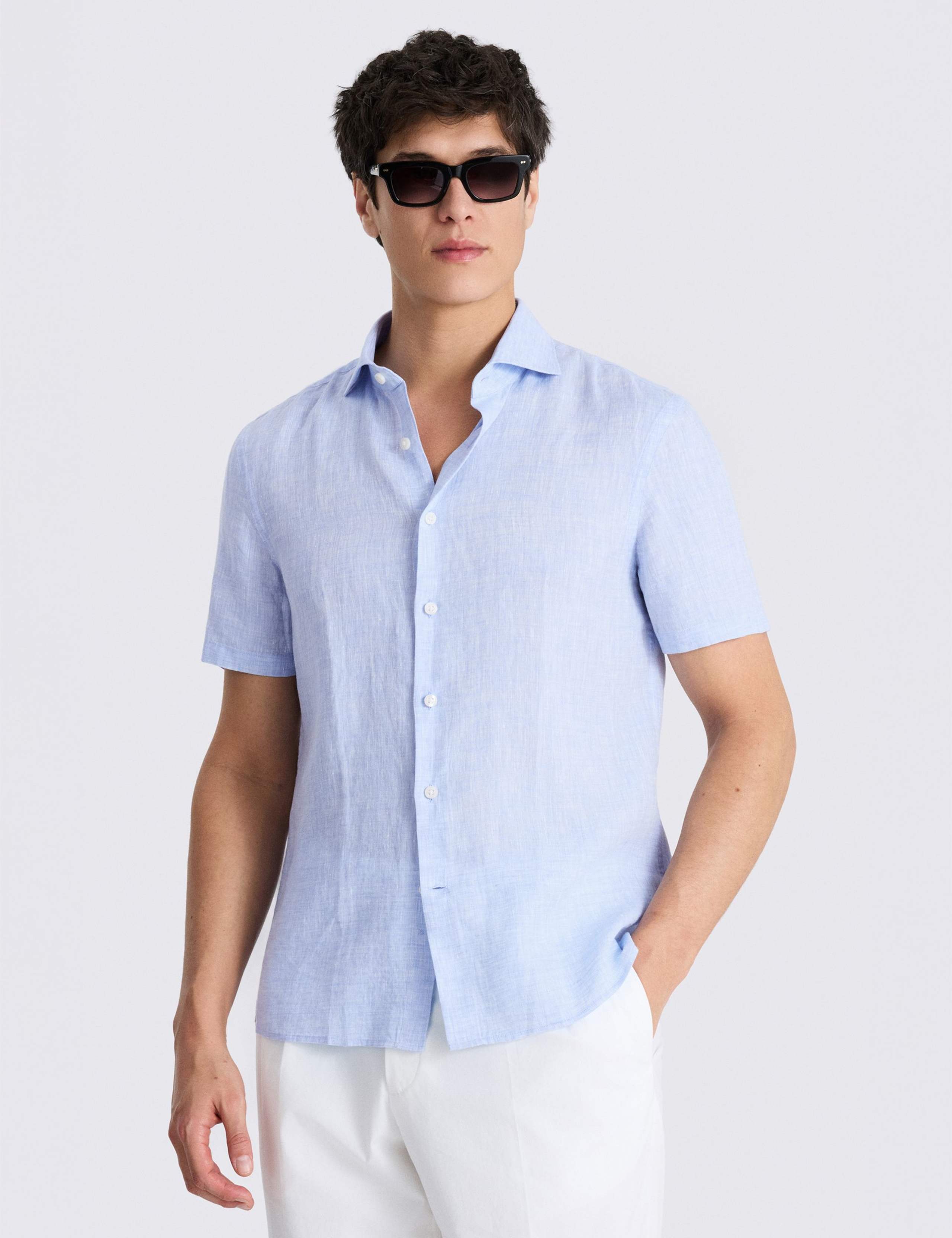 Pure Linen Short Sleeve Shirt