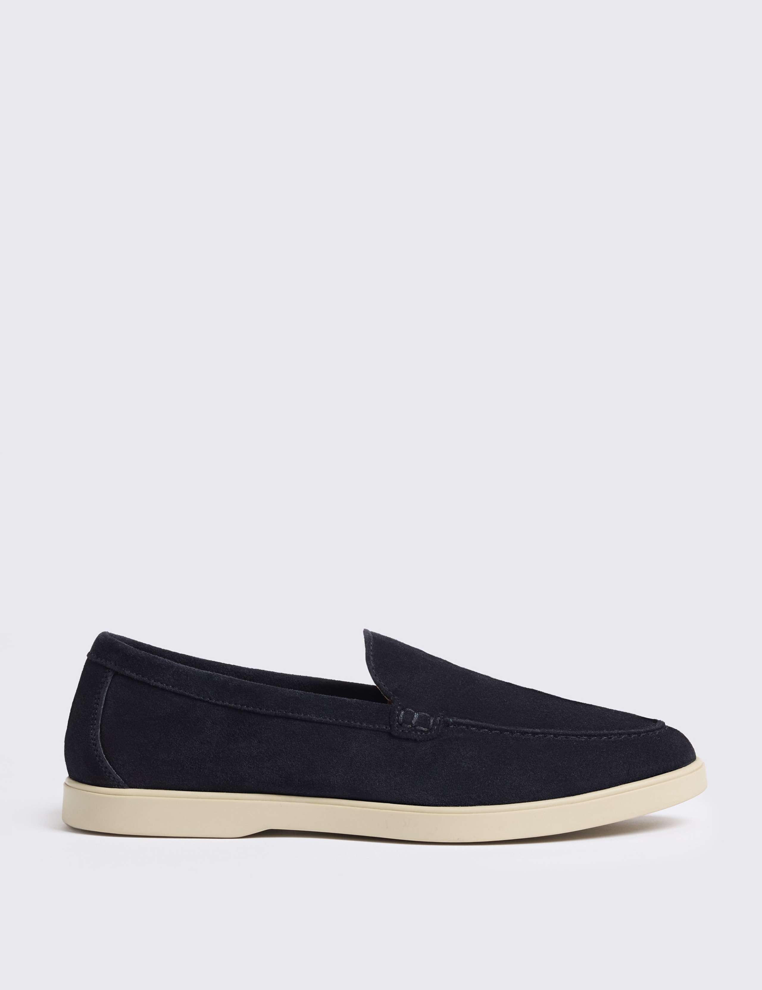 Suede Slip On Loafers