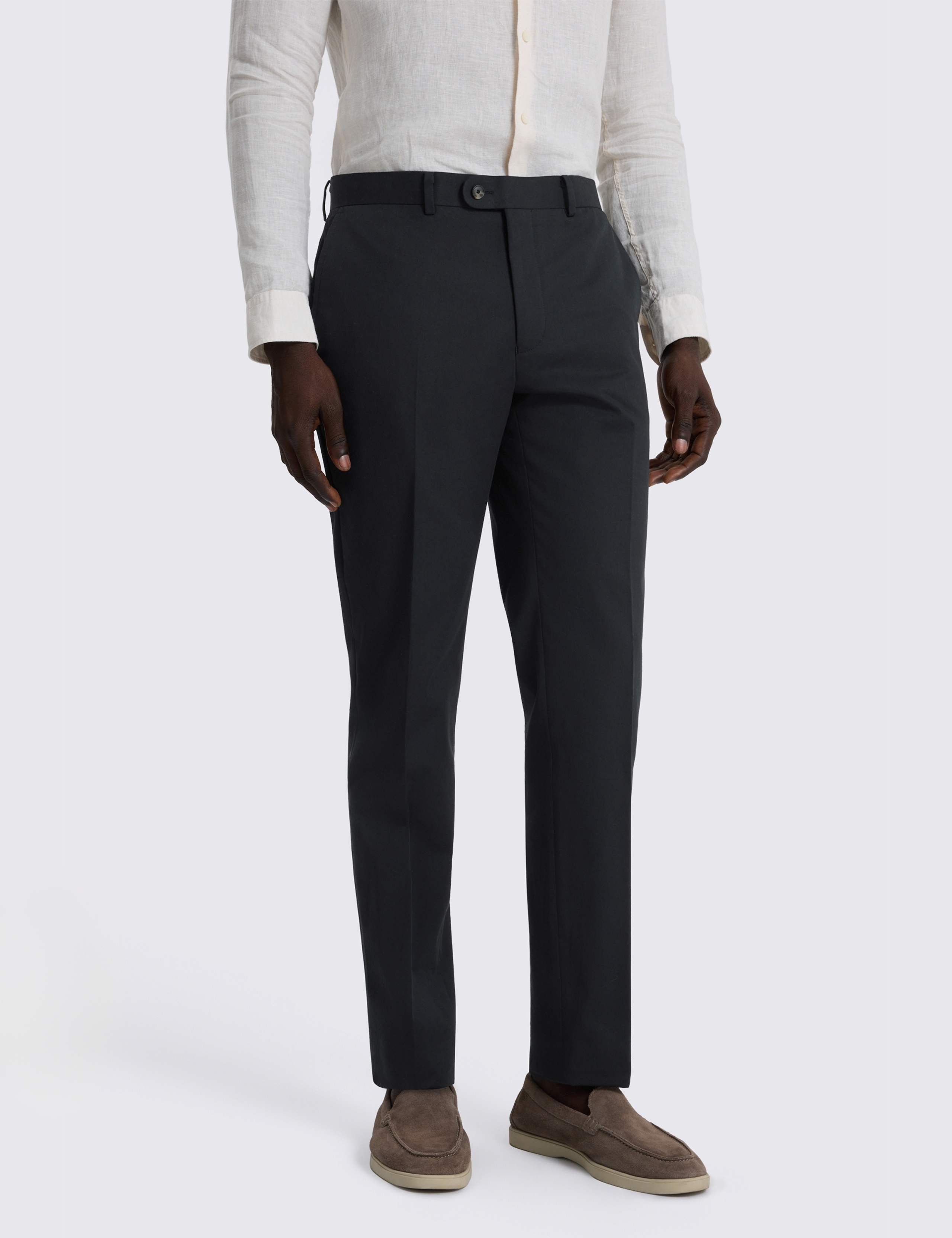 Slim Fit Cotton Rich Stretch Trousers
