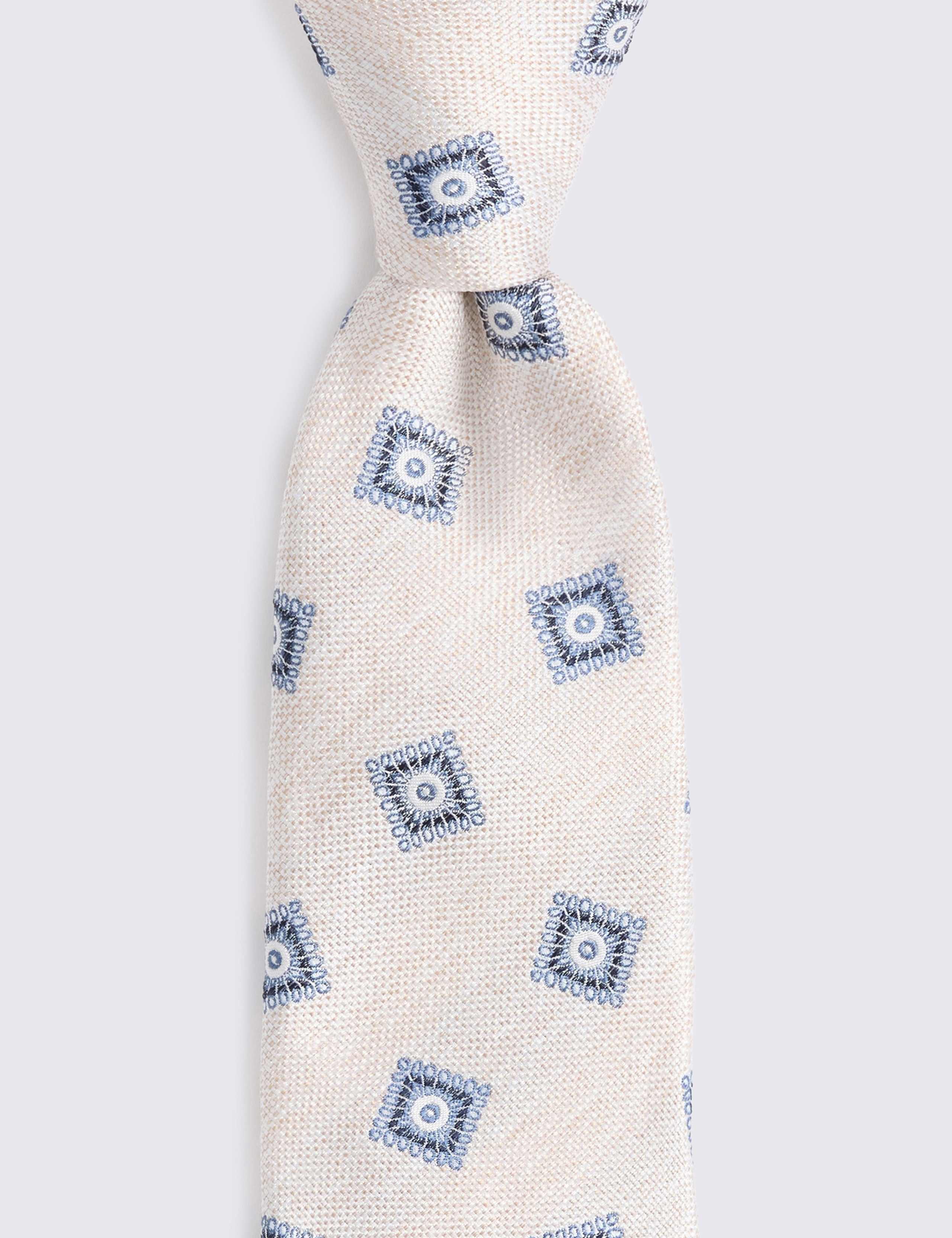 Geometric Pure Silk Tie