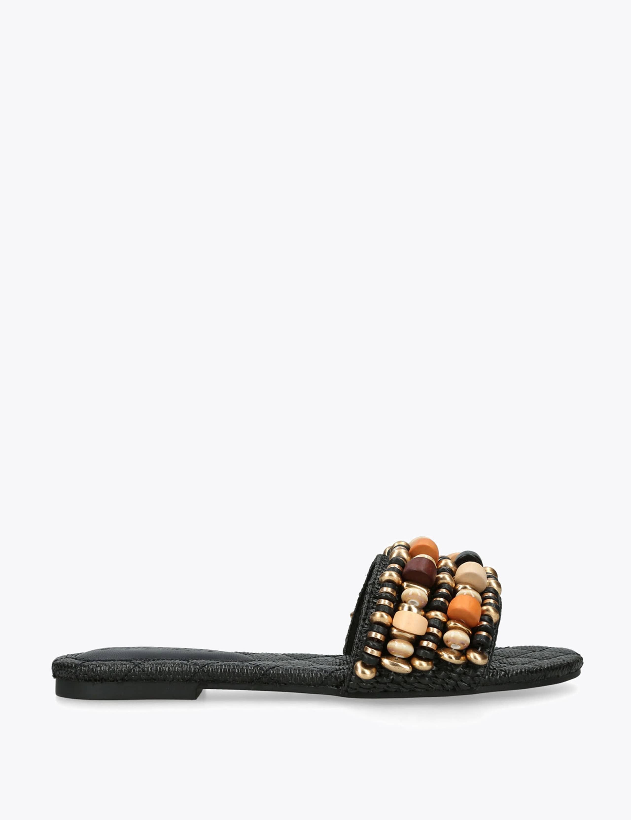 Beaded Flat Sandals