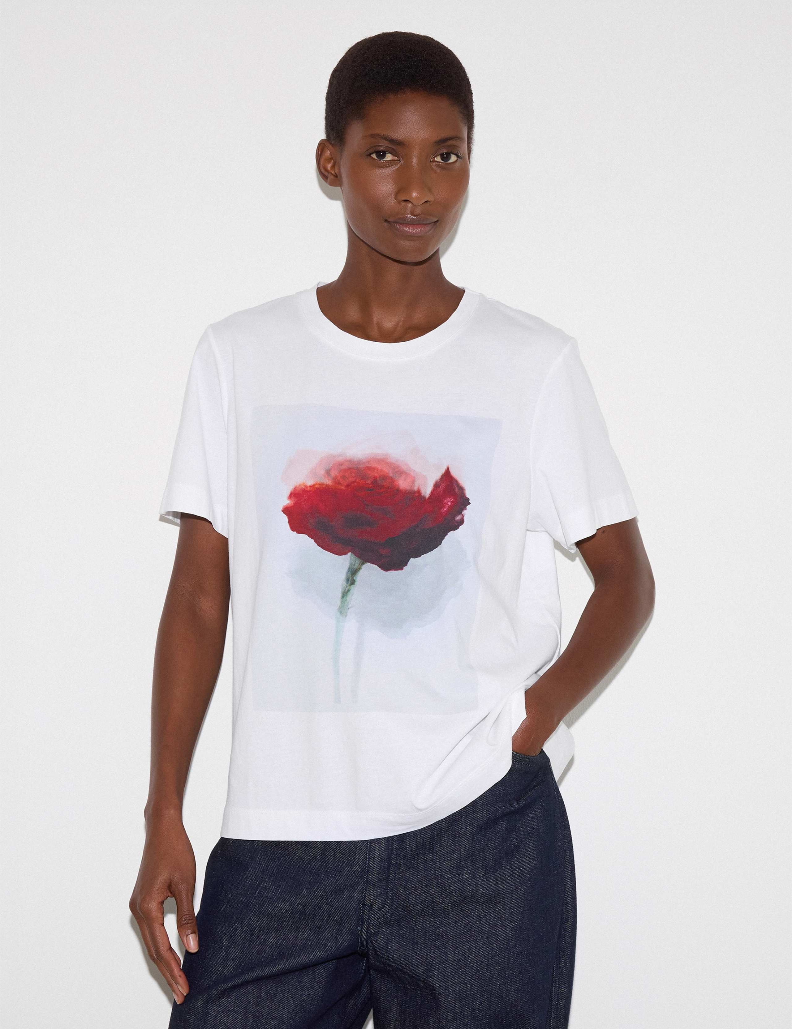 Pure Cotton Floral T-Shirt
