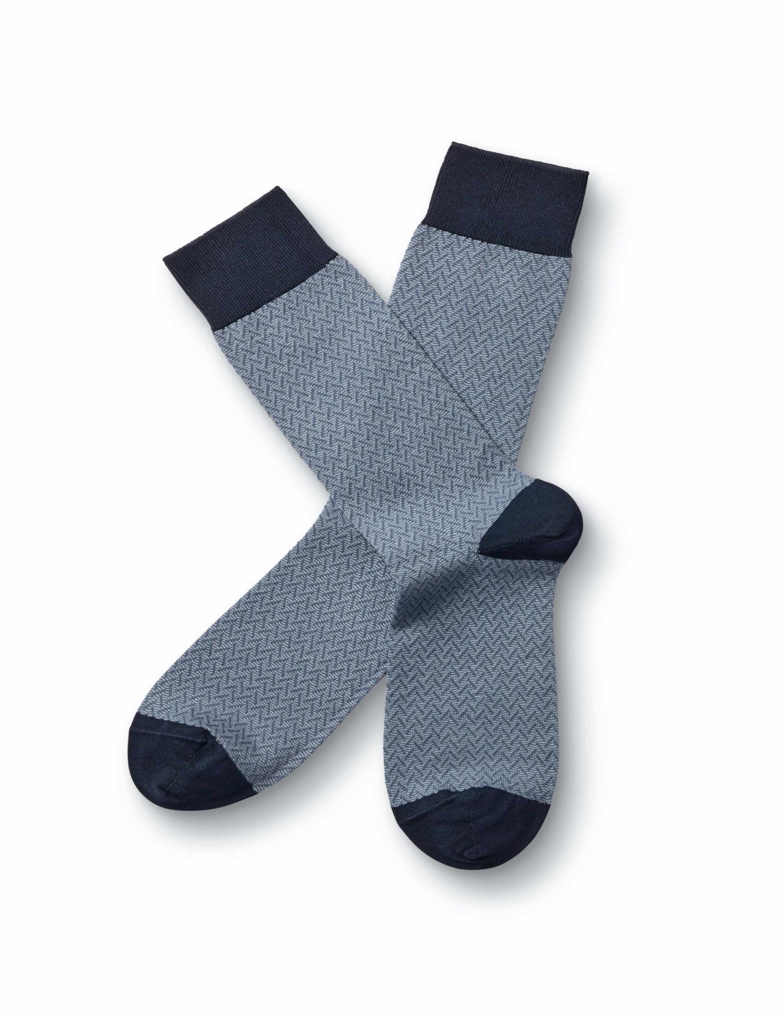 Herringbone Cotton Rich Socks