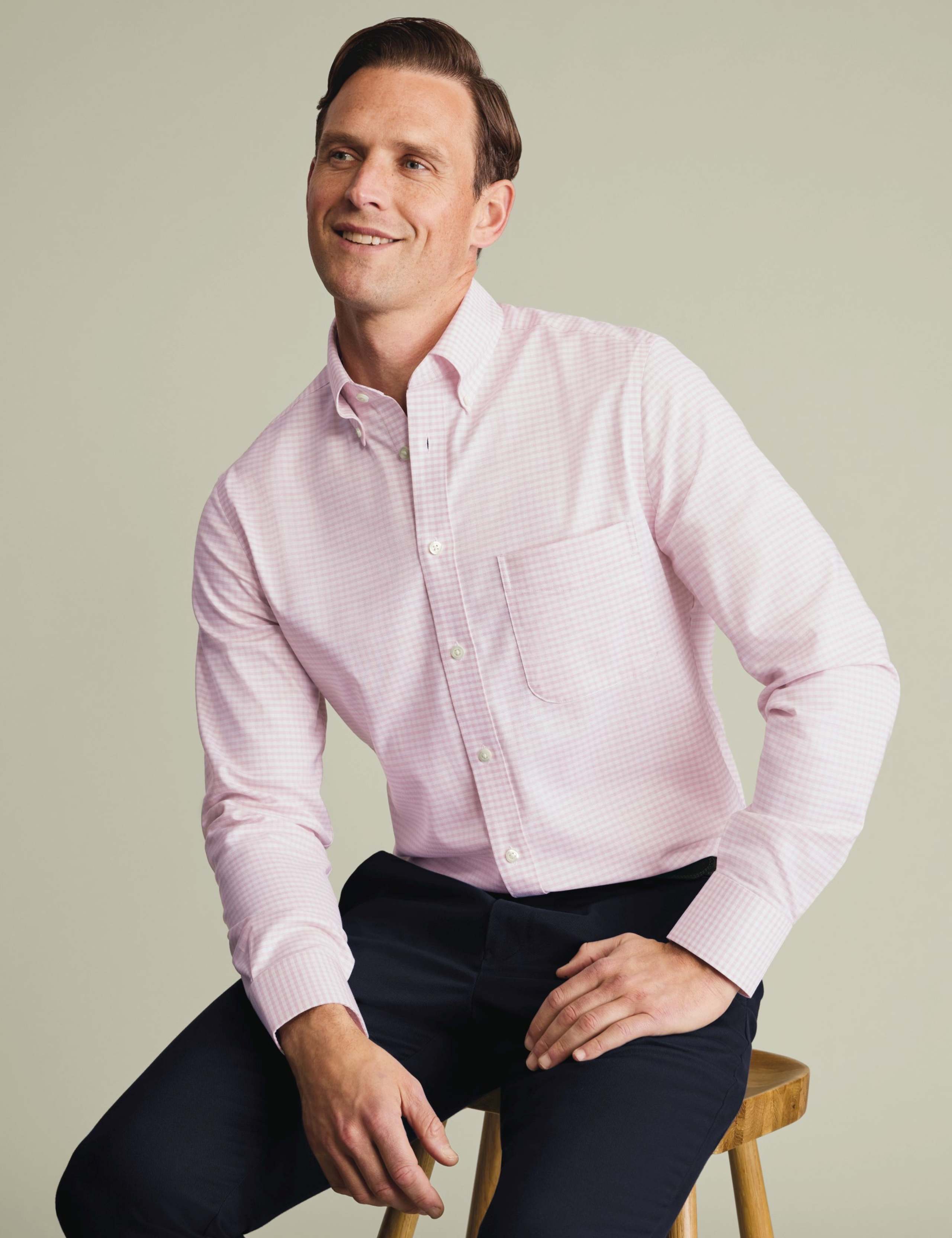 Slim Fit Non Iron Cotton Rich Oxford Shirt