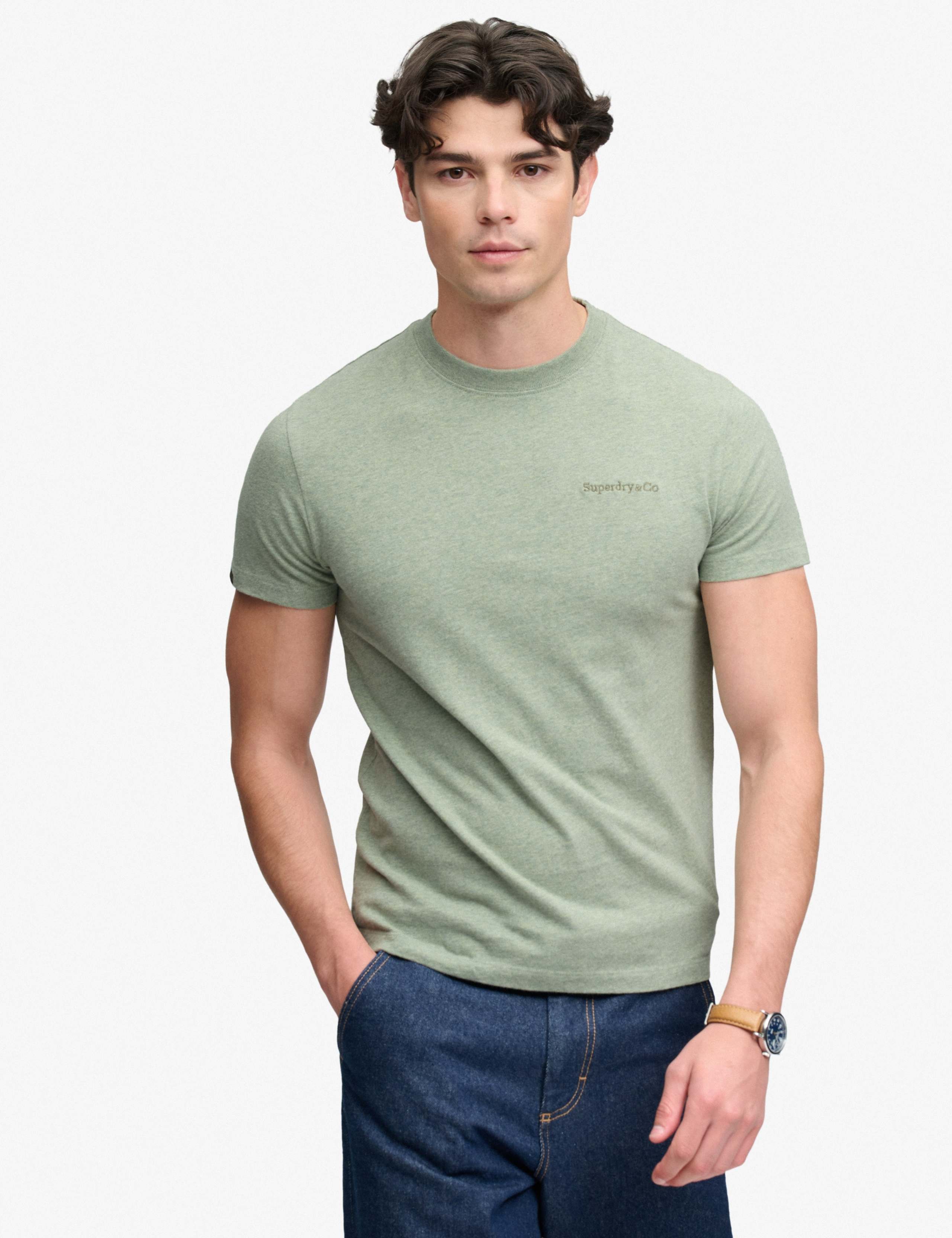 Pure Cotton Embroidered Logo T-Shirt