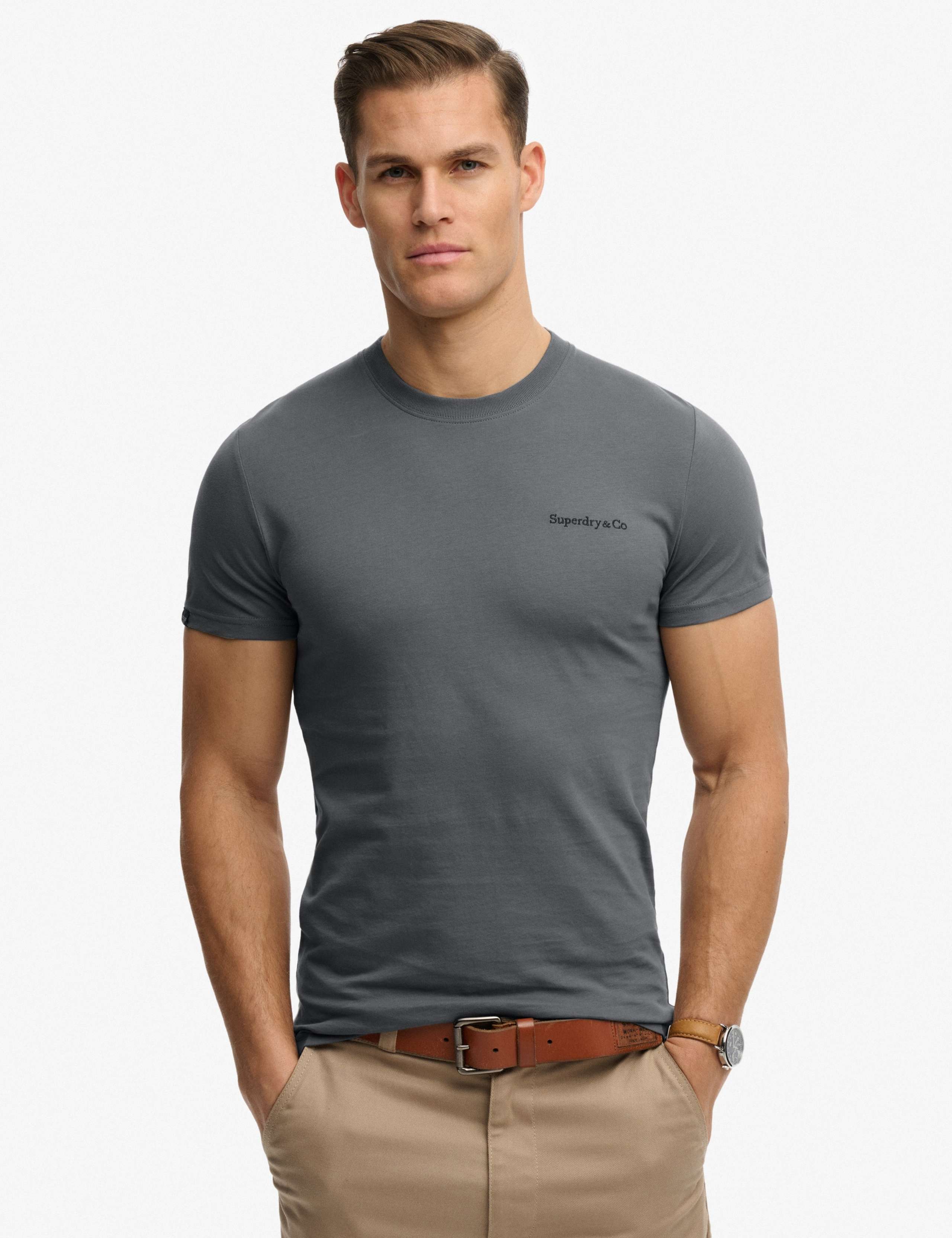 Pure Cotton Embroidered Logo T-Shirt