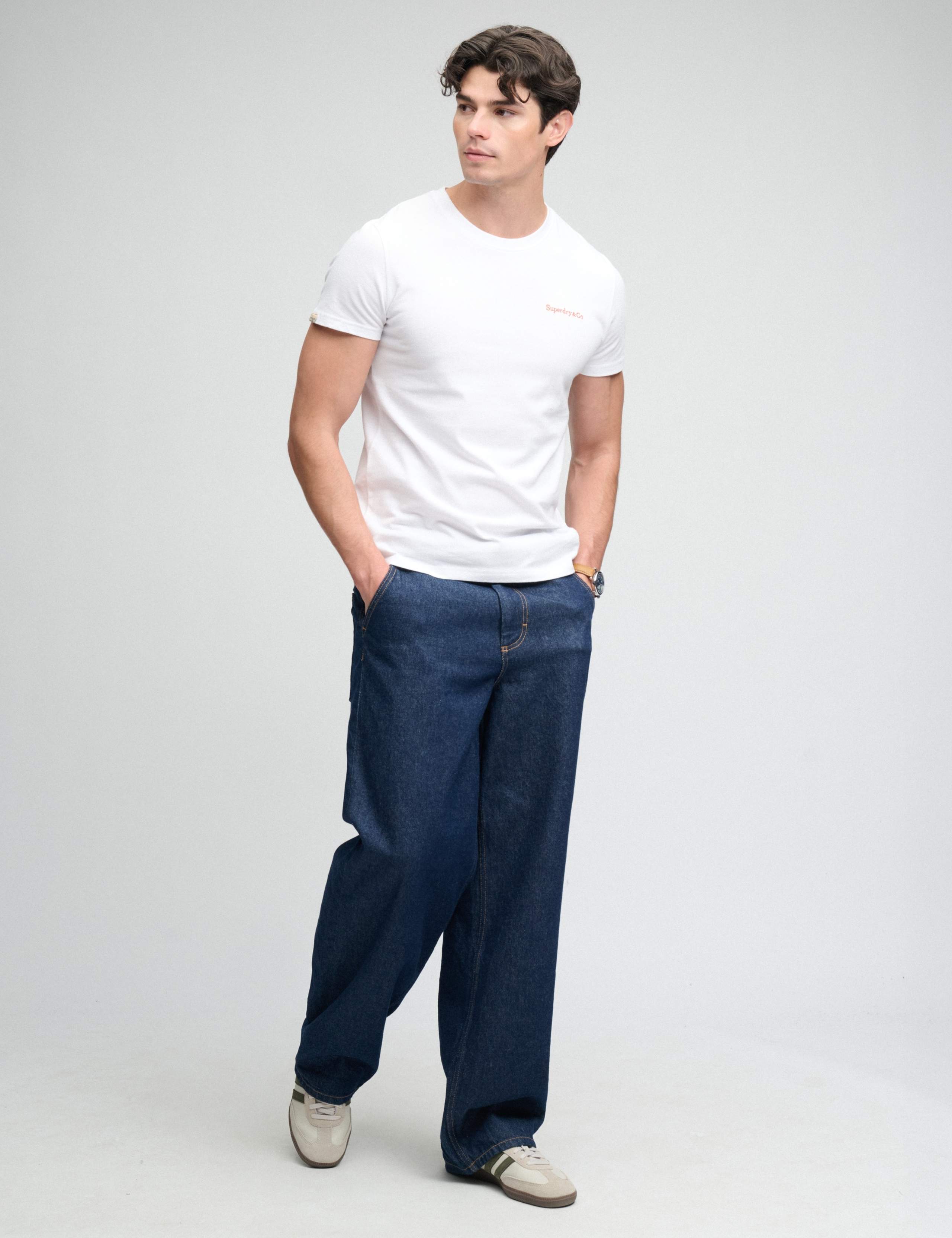Pure Cotton Embroidered Logo T-Shirt