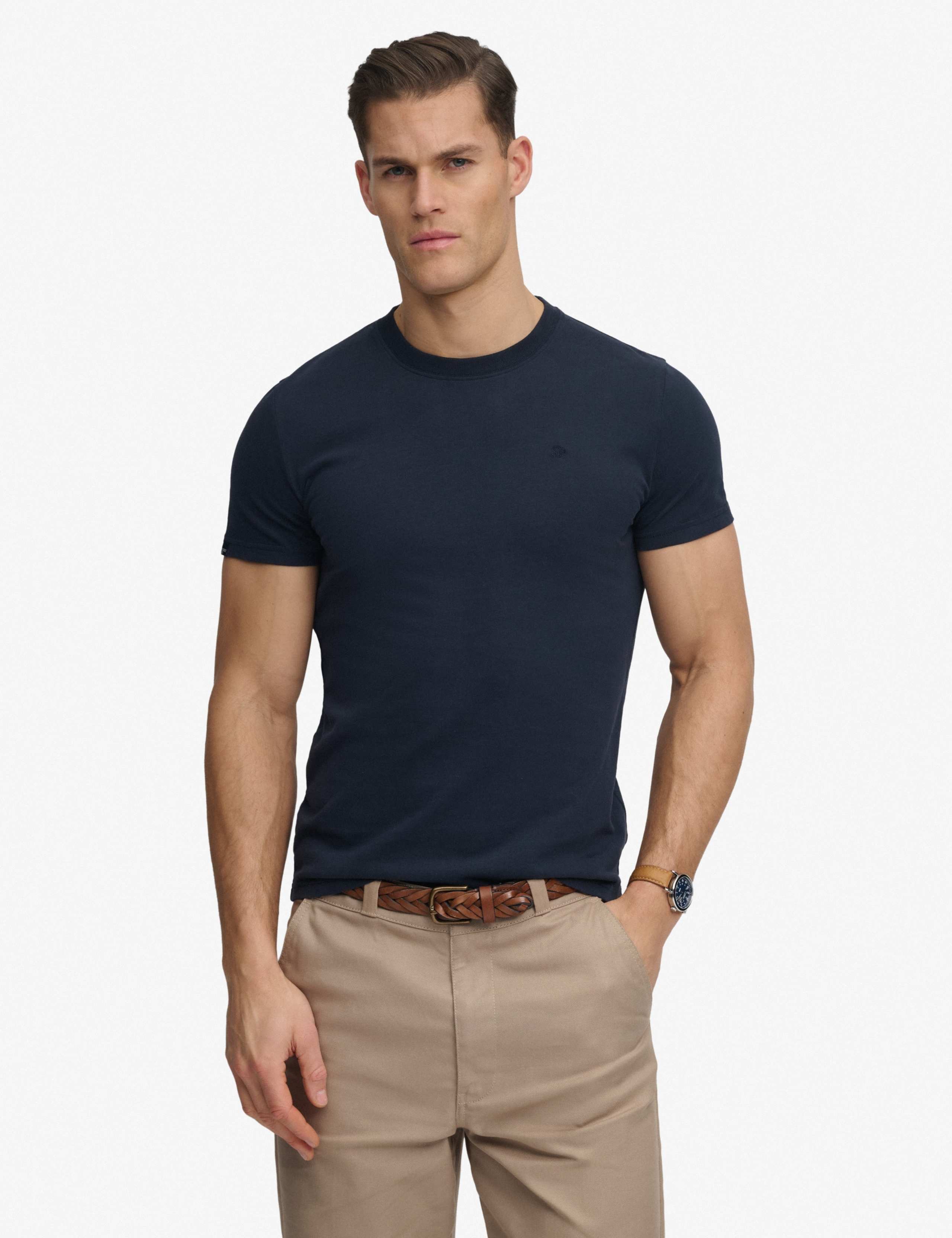 Pure Cotton Embroidered Logo T-Shirt