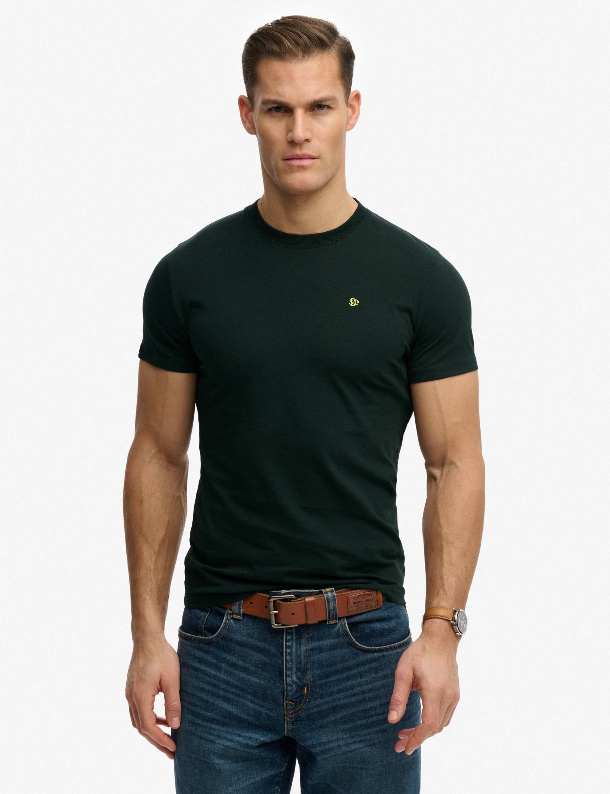 Pure Cotton Embroidered Logo T-Shirt