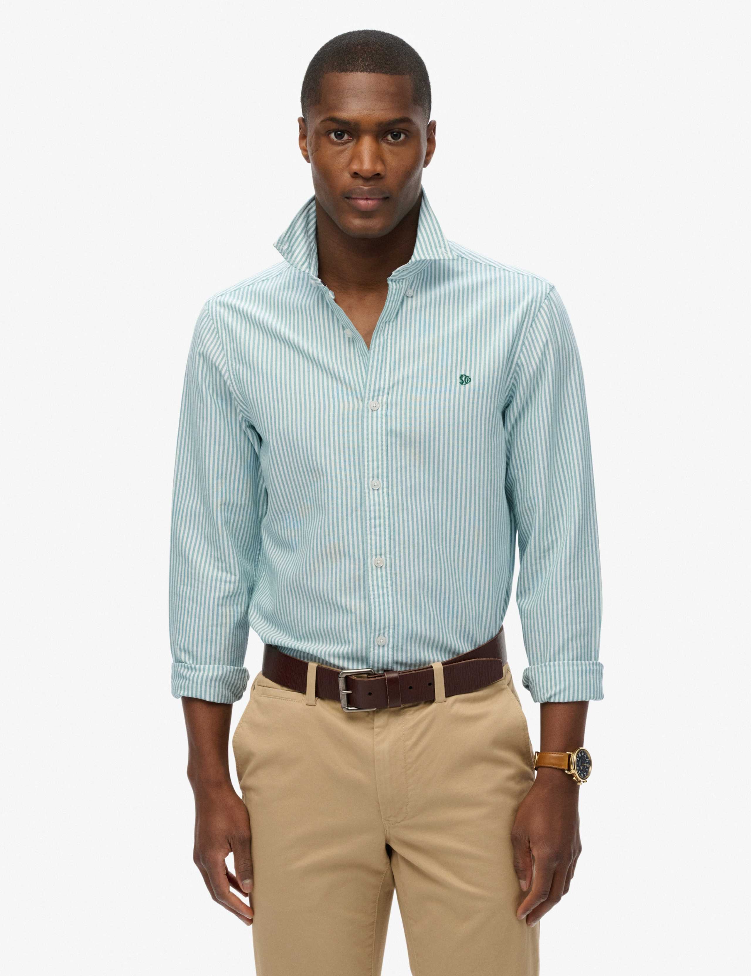Pure Cotton Striped Oxford Shirt