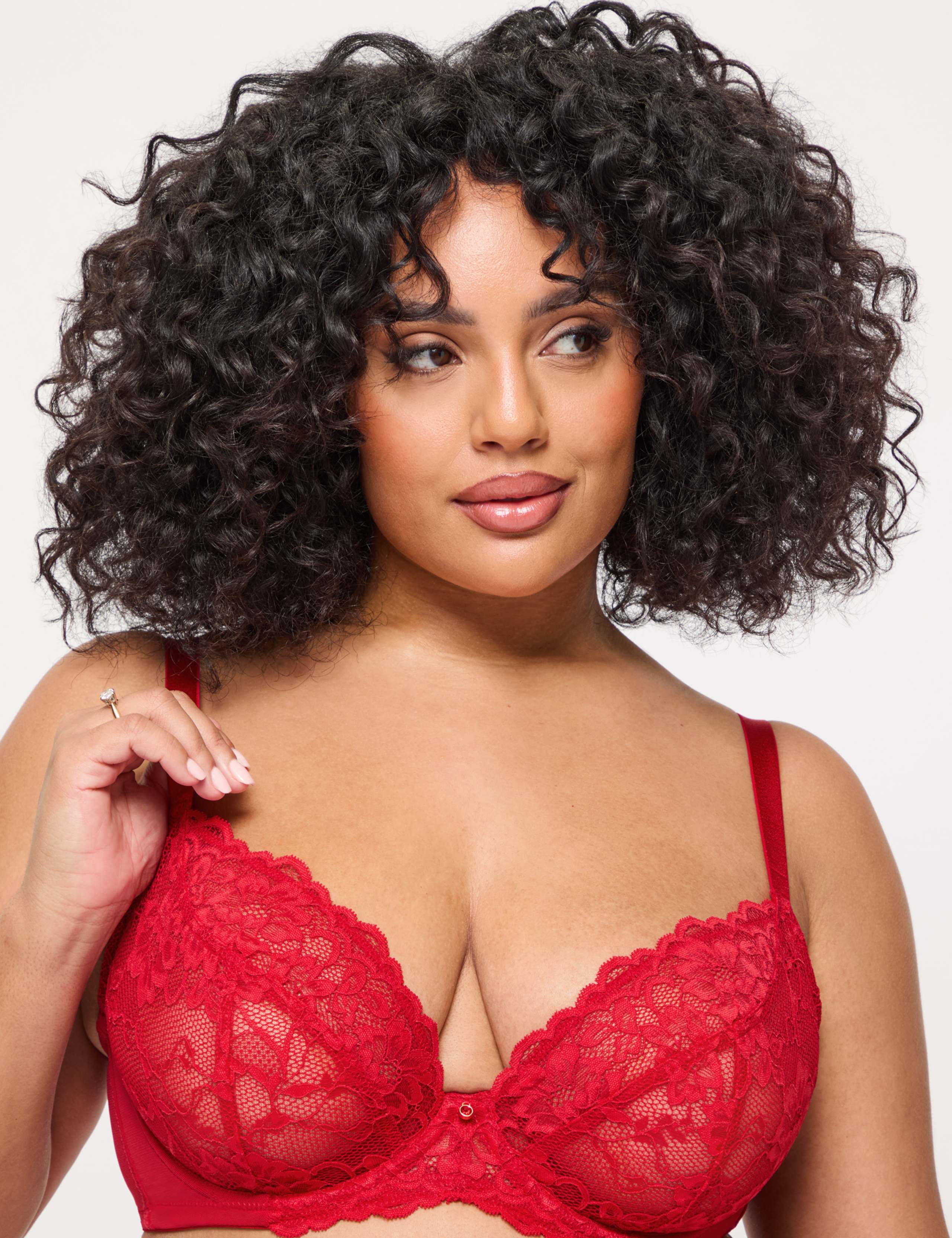 Sexy Lace Wired Plunge Bra (D-H)