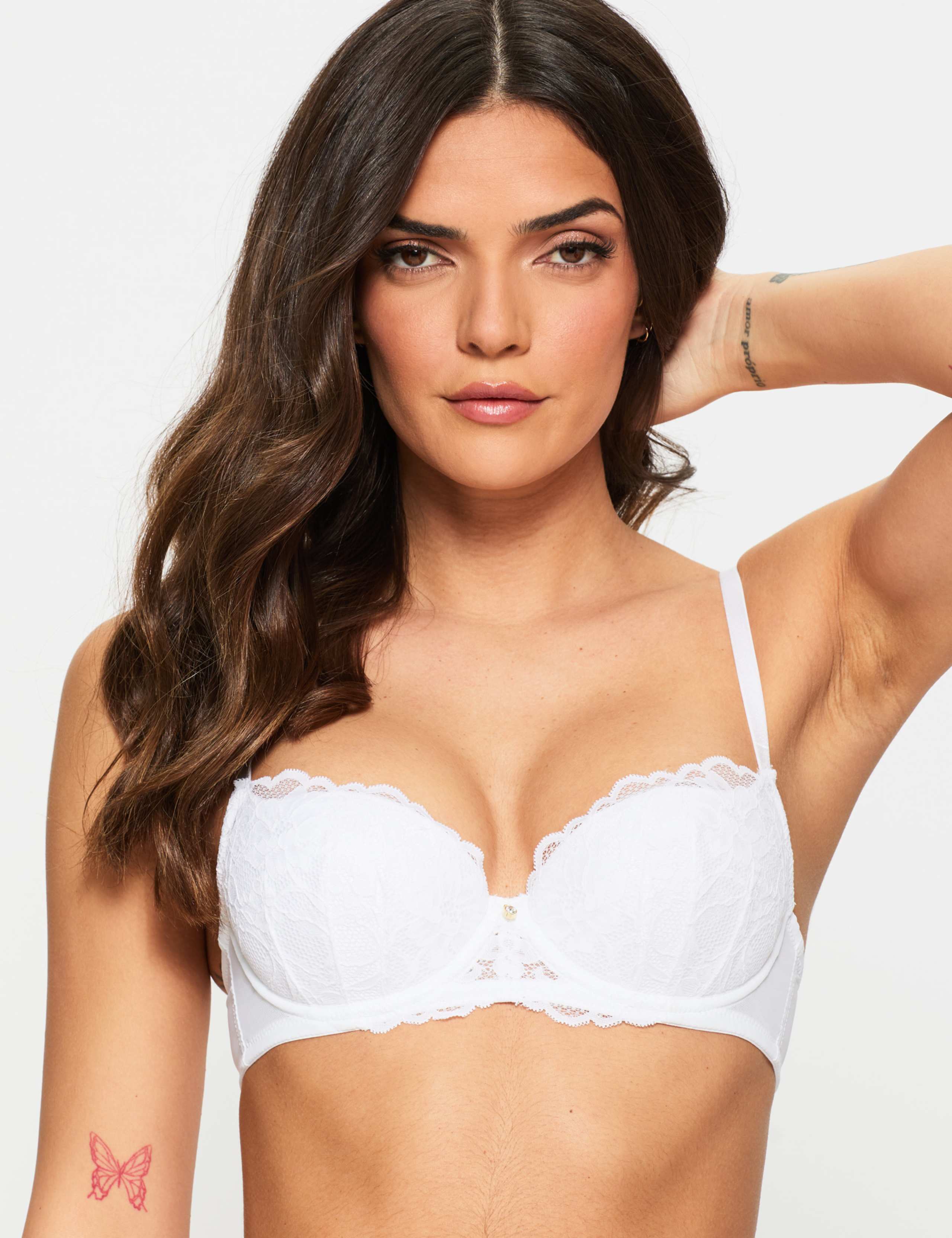 Sexy Lace Wired Balcony Bra (A-G)