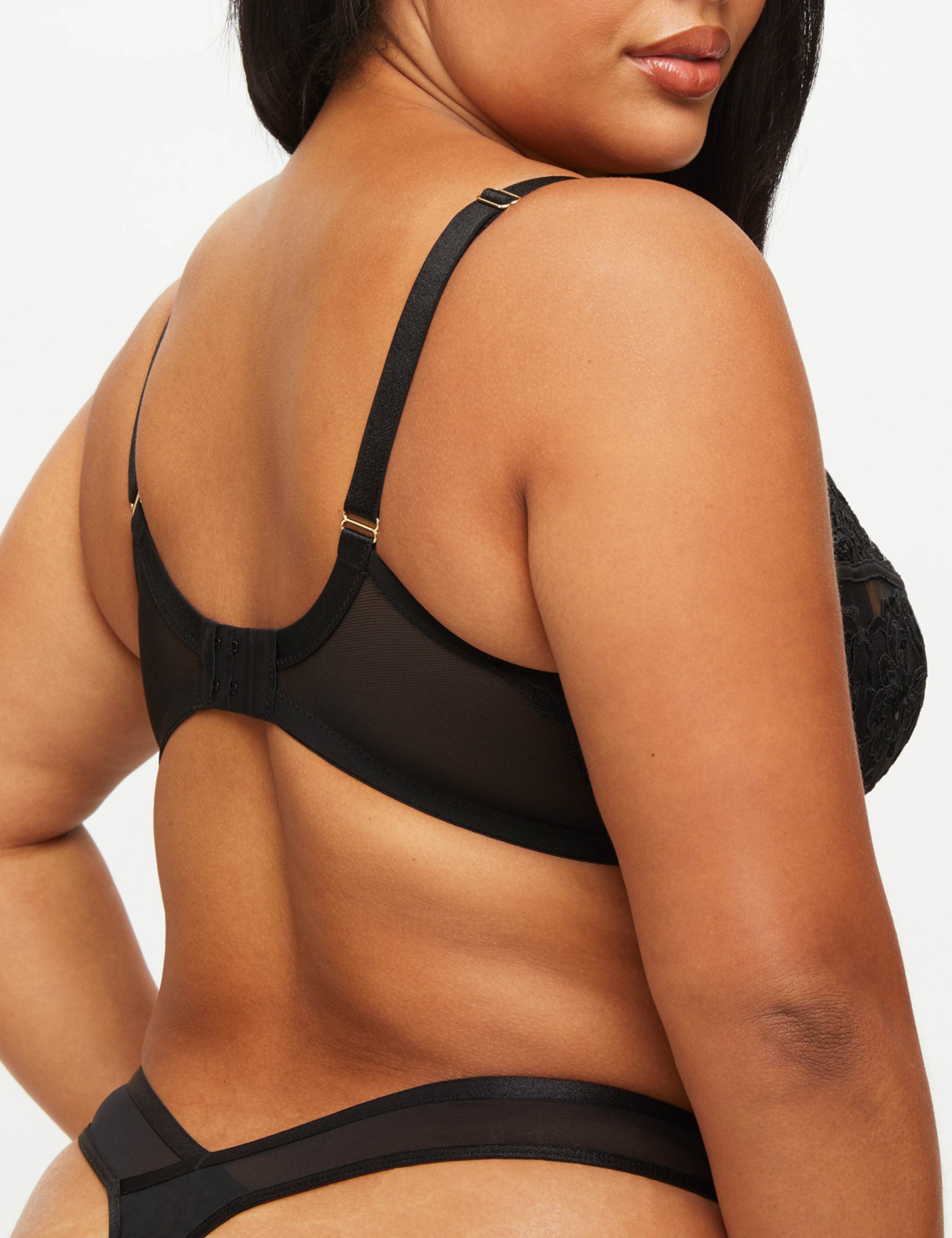 Embroidered Wired Balcony Bra Set (DD-H) 5 of 6