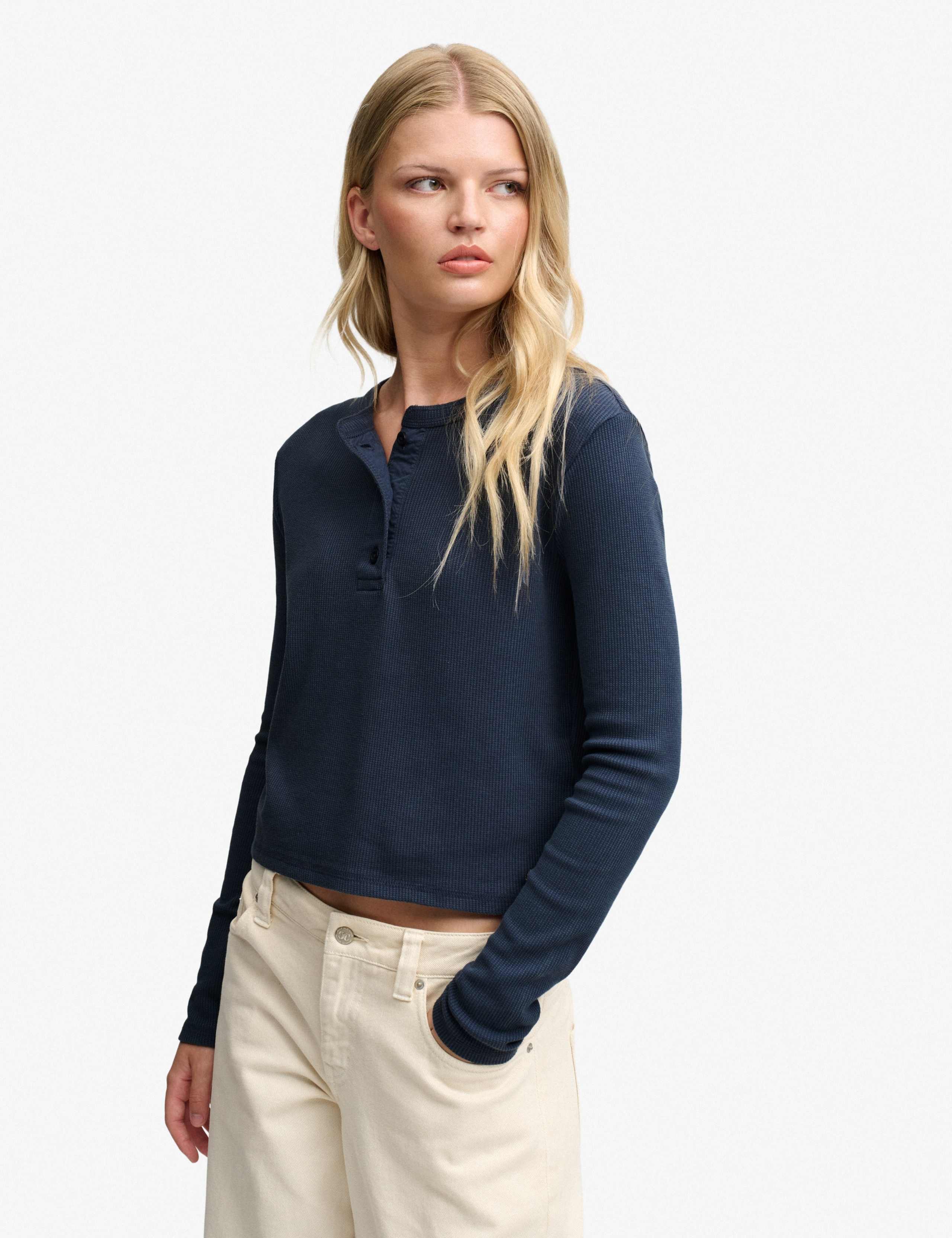 Cotton Rich Henley Top