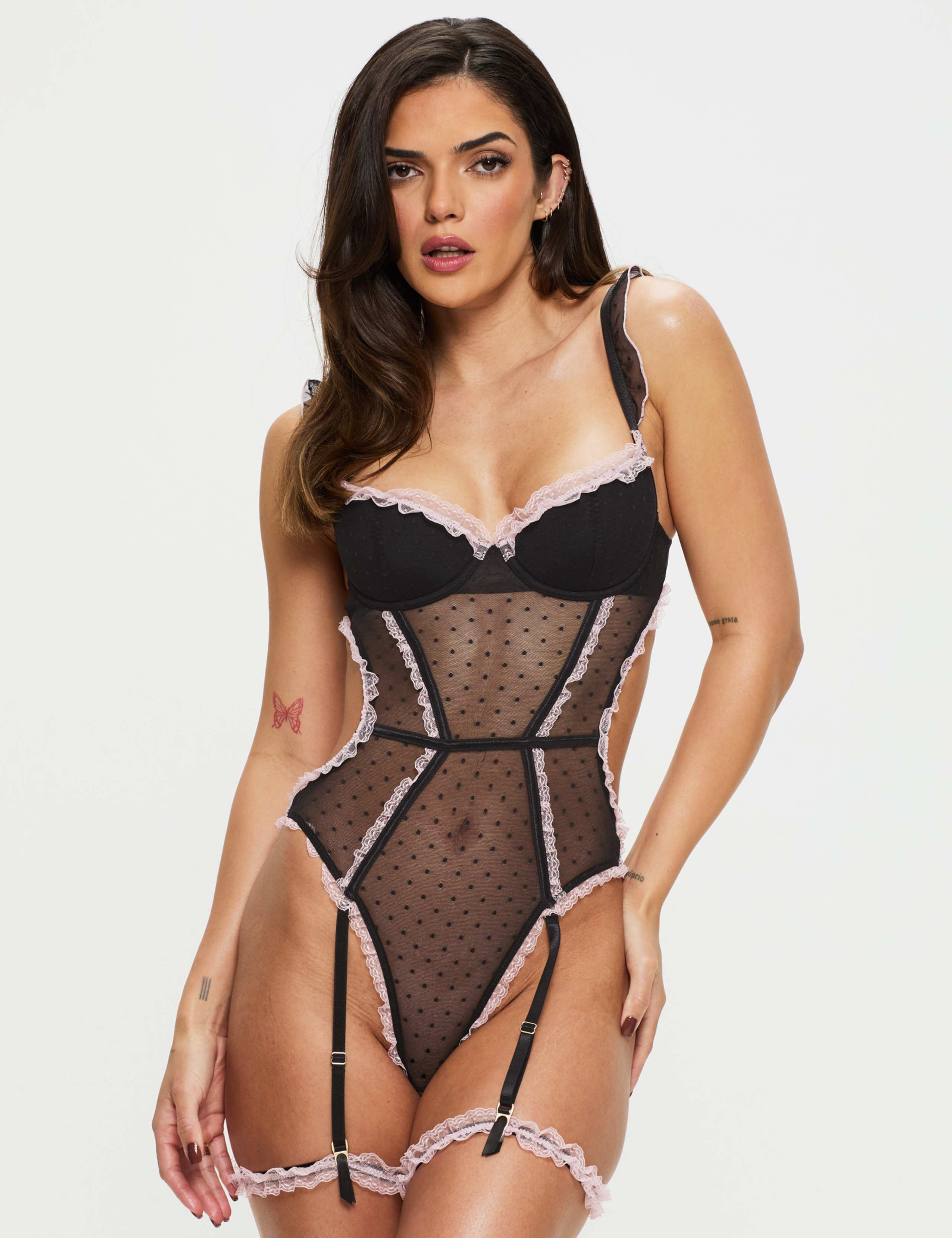 Spot Print Crotchless Body