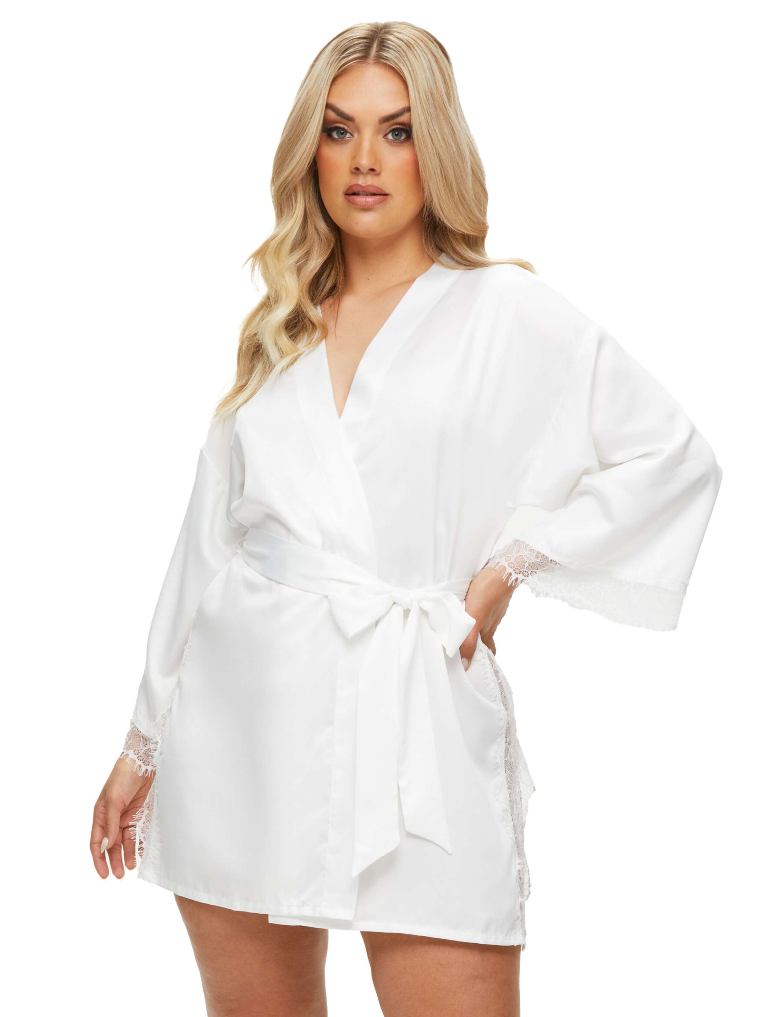 Cherryann Lace Trim Robe