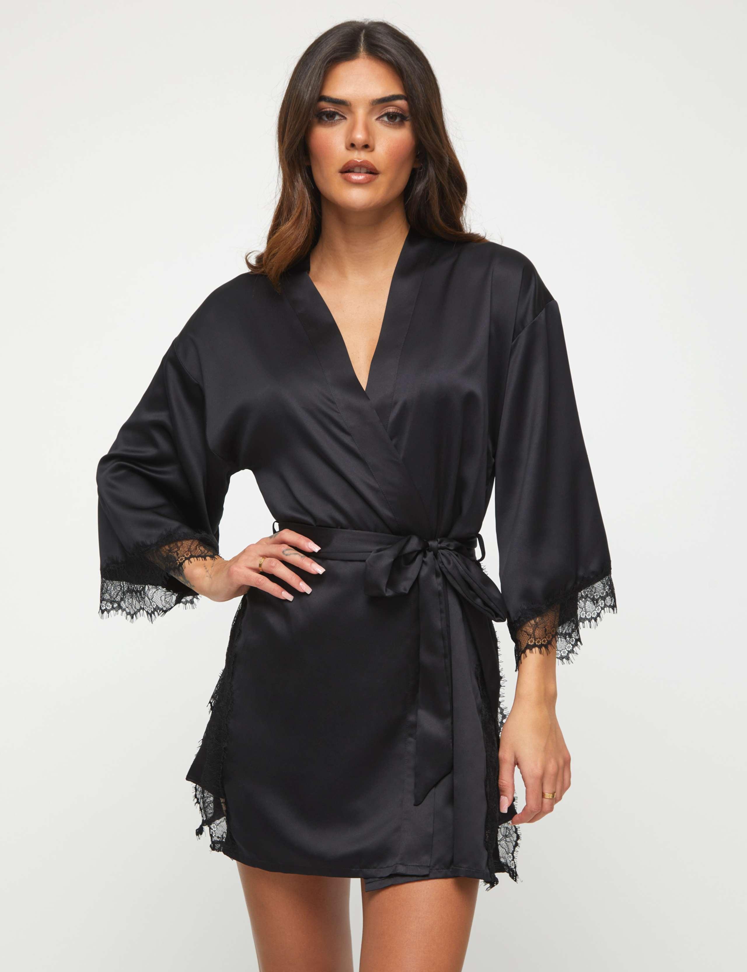 Cherryann Lace Trim Robe