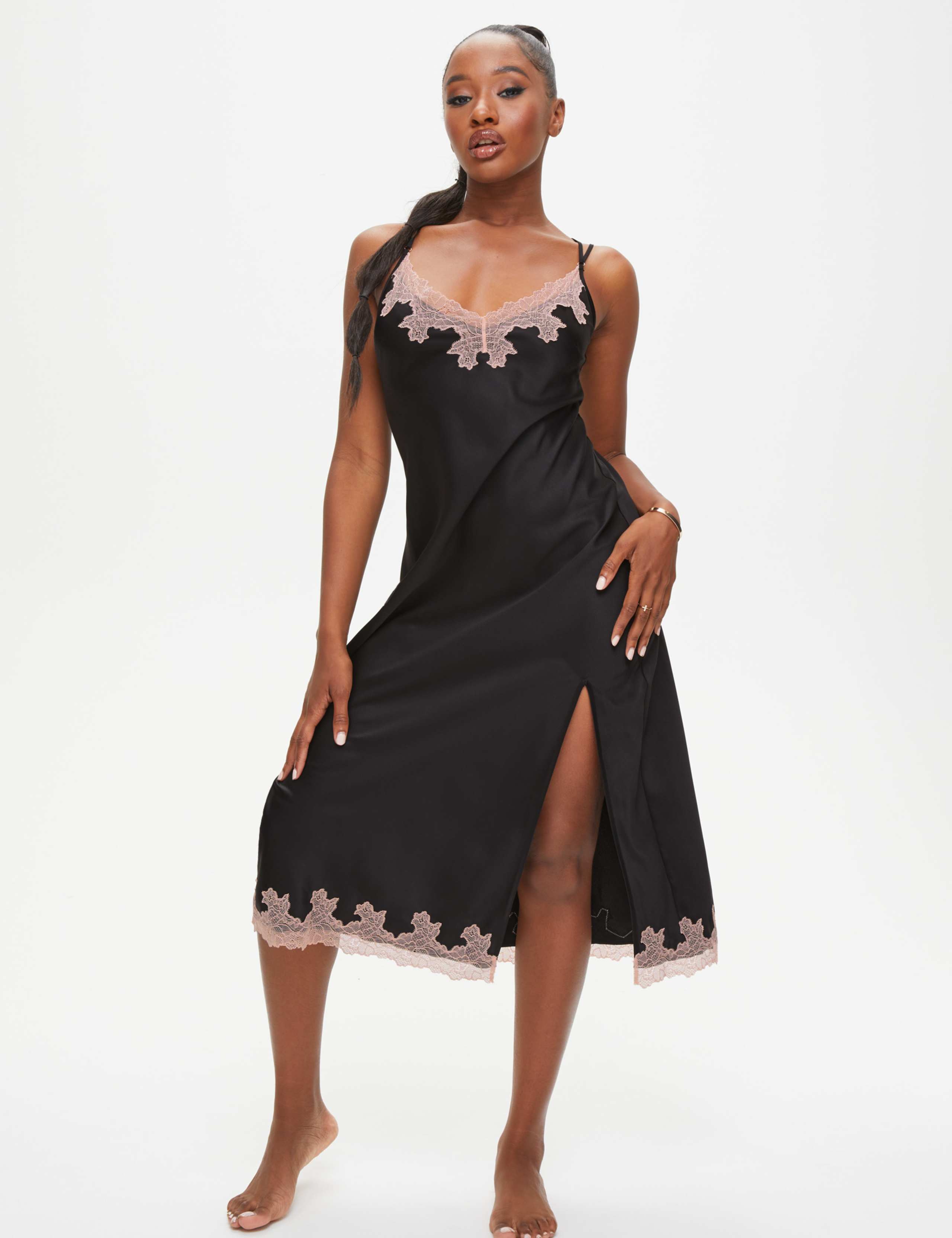 Lace Trim Chemise