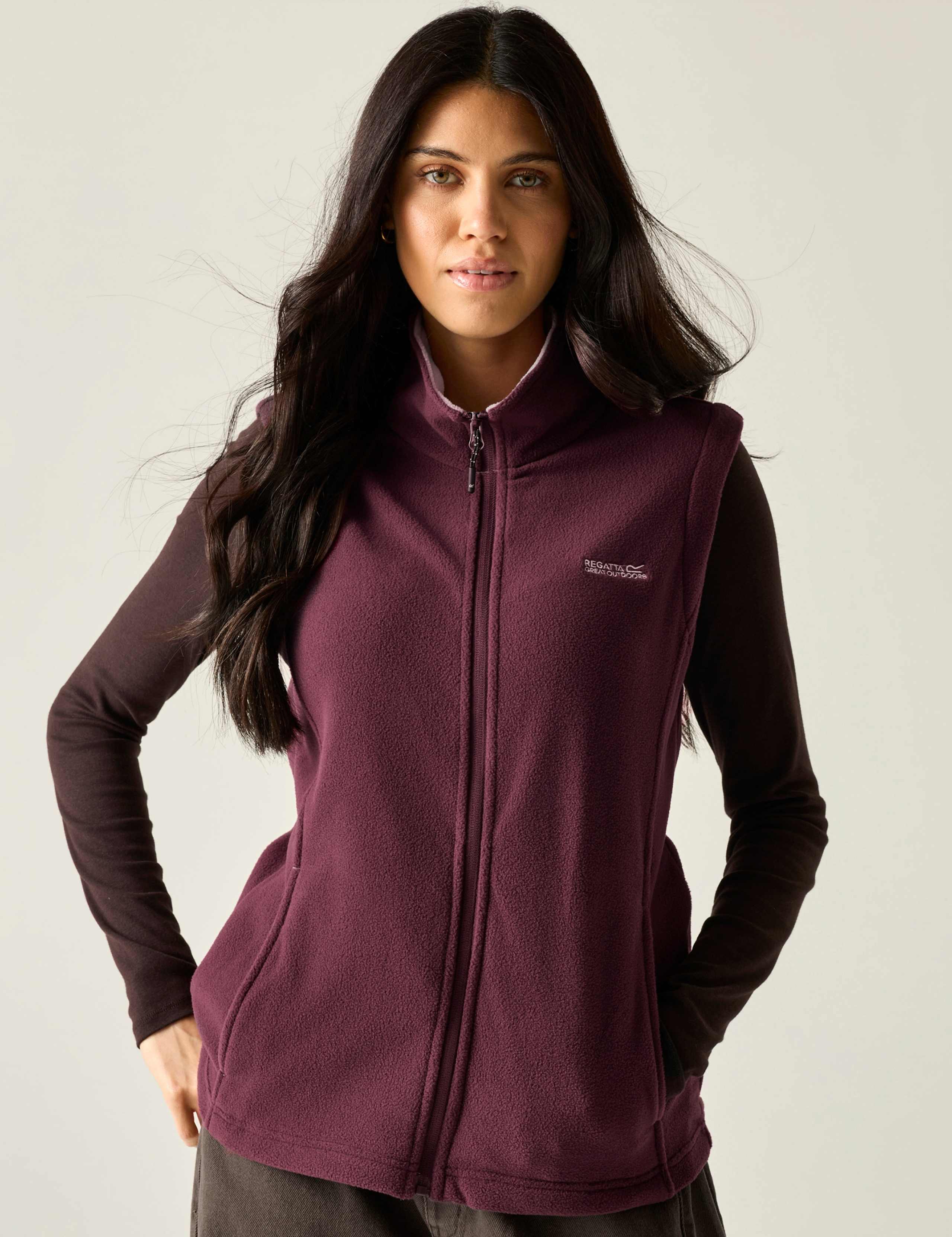 Sweetness Fleece Funnel Neck Zip Up Gilet
