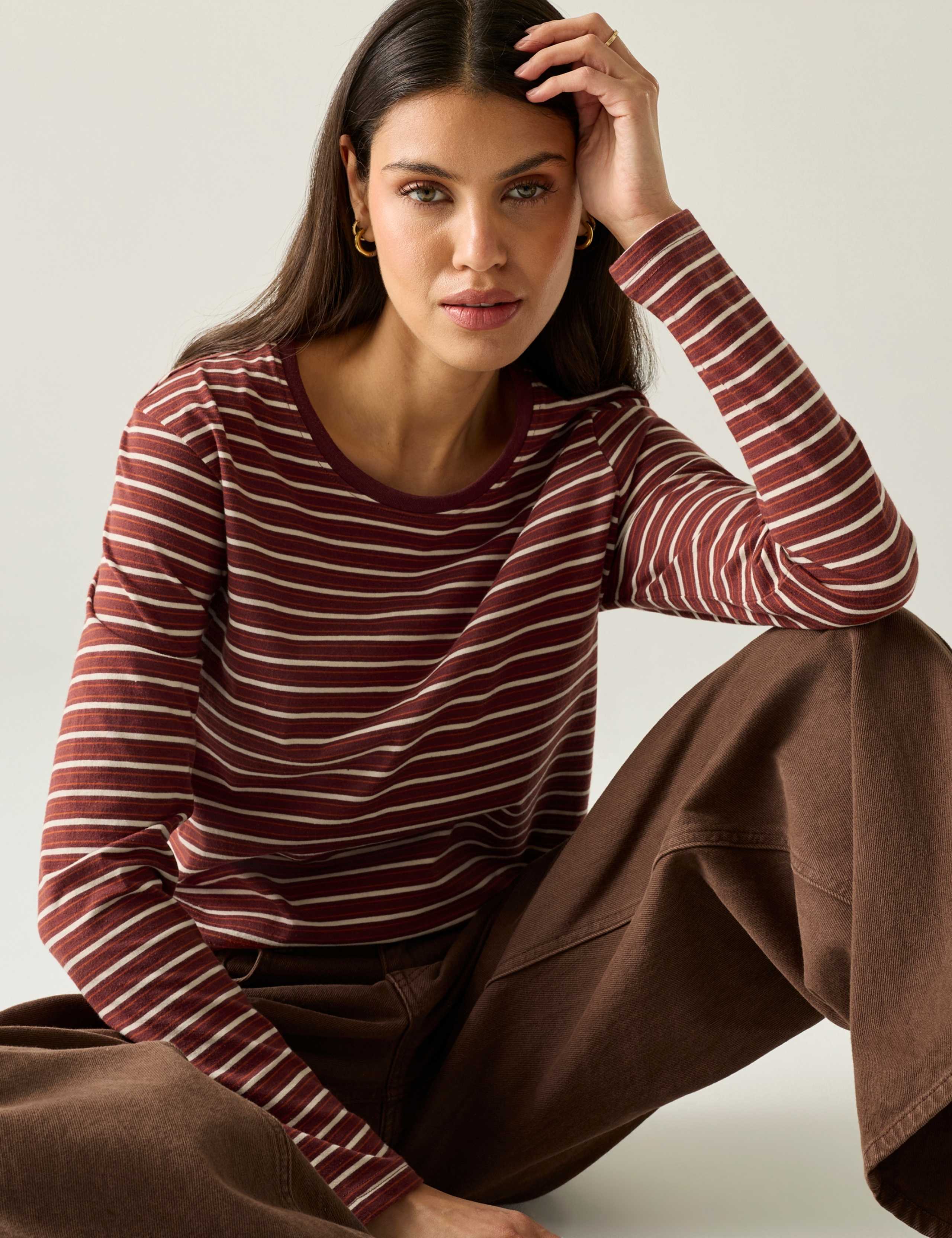 Federica Jersey Striped Top