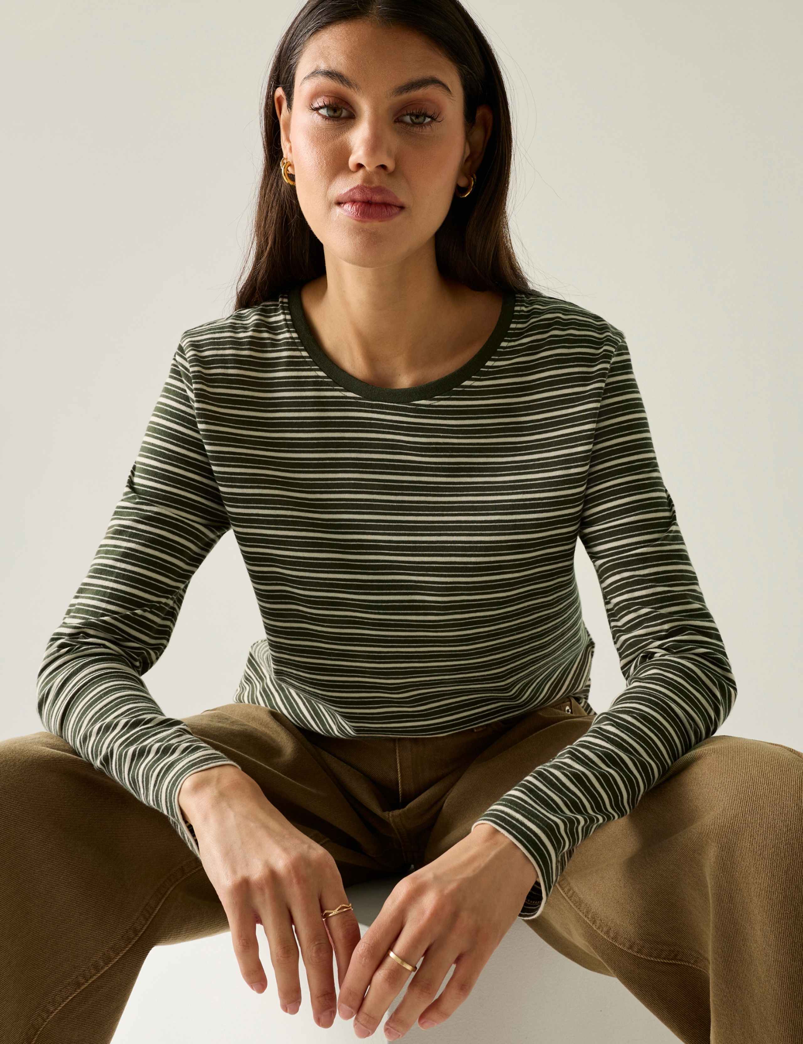 Federica Jersey Striped Top