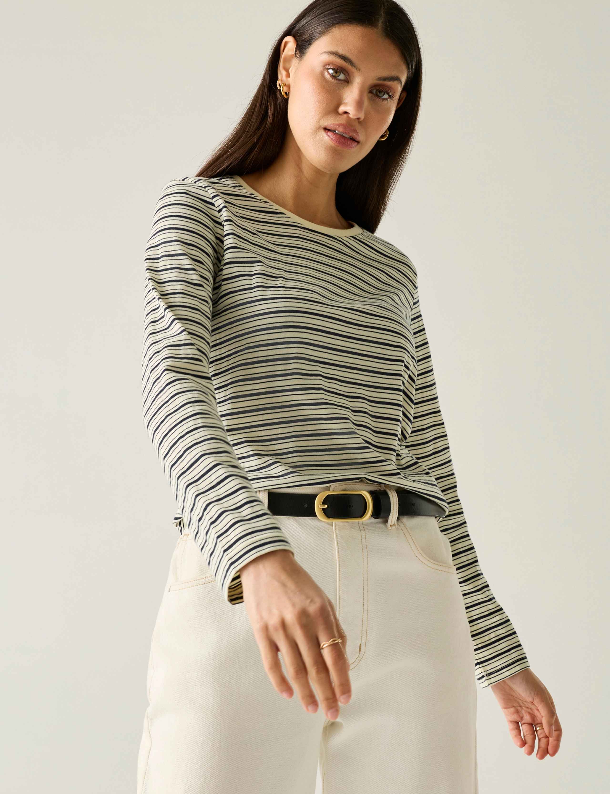 Federica Jersey Striped Top