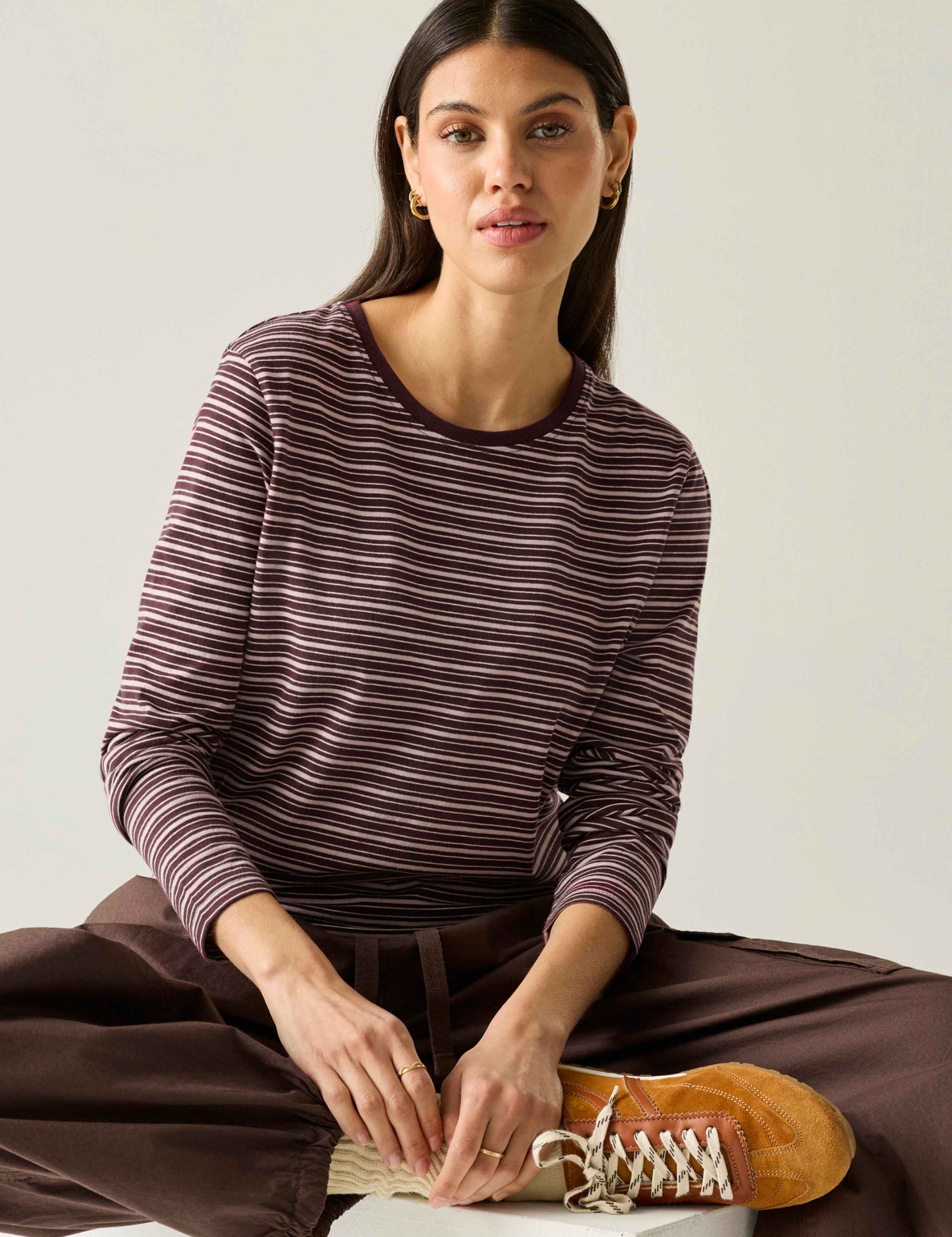 Federica Jersey Striped Top