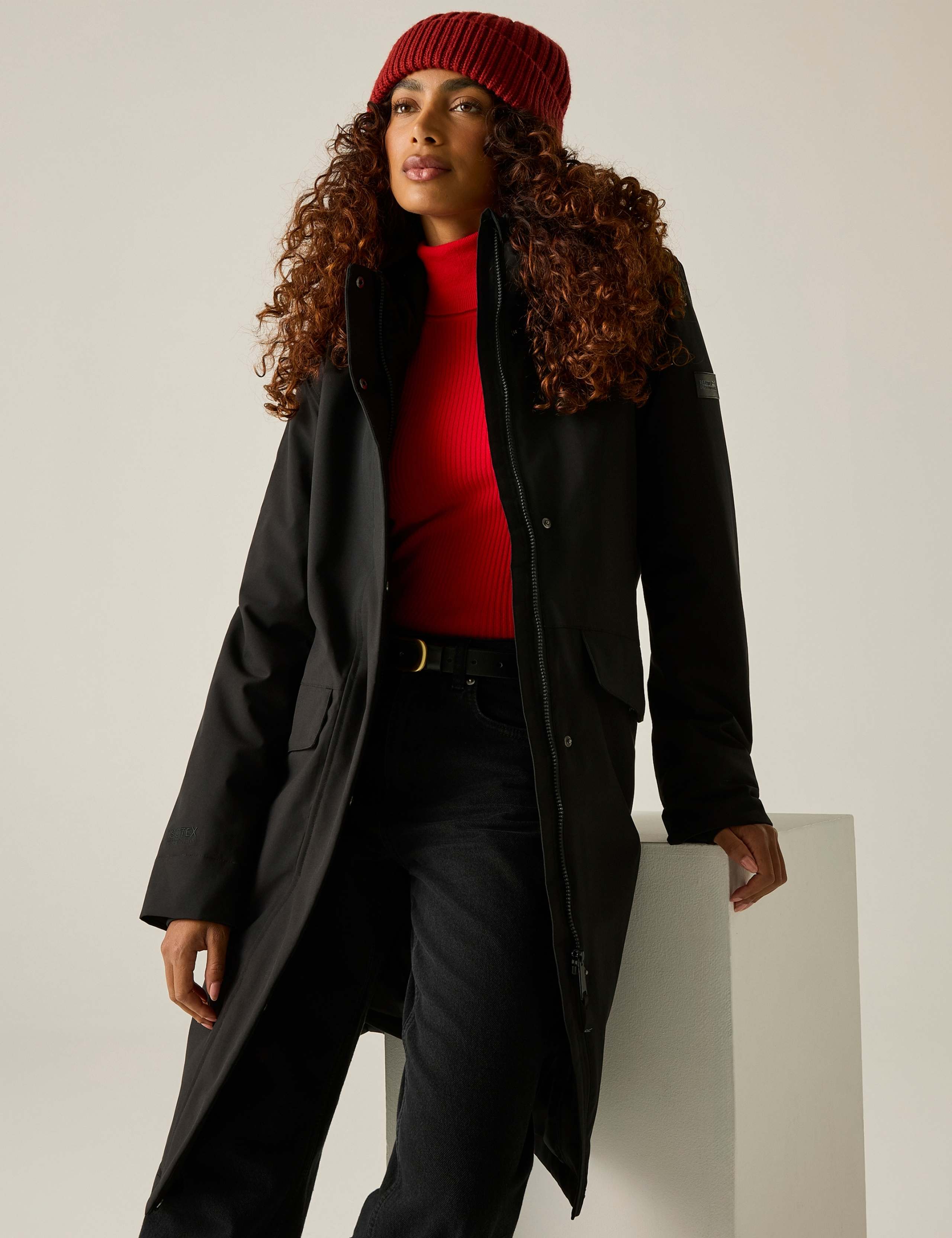 Ramona Hooded Padded Longline Raincoat