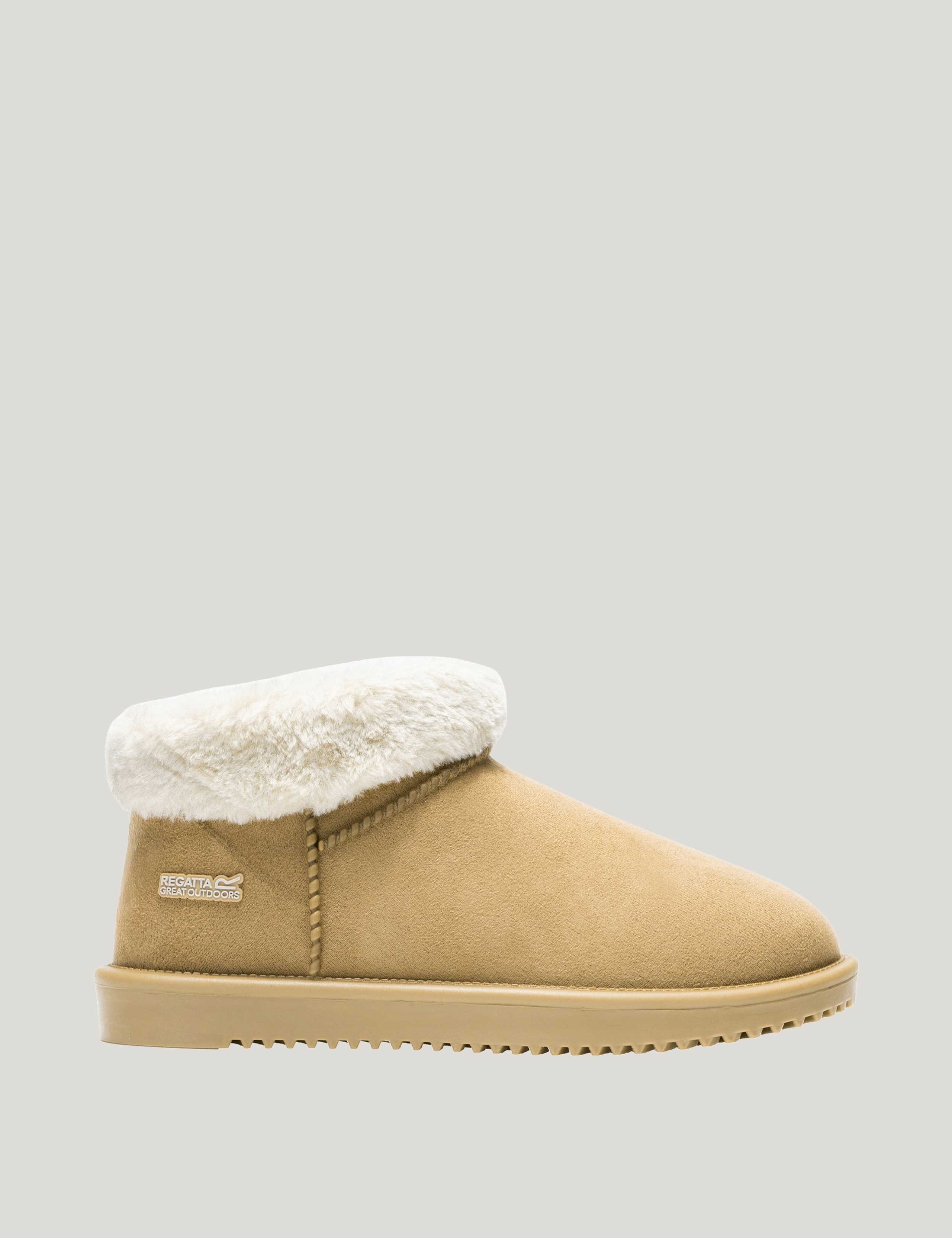 Waterproof Flat Borg Lined Shoe Boots