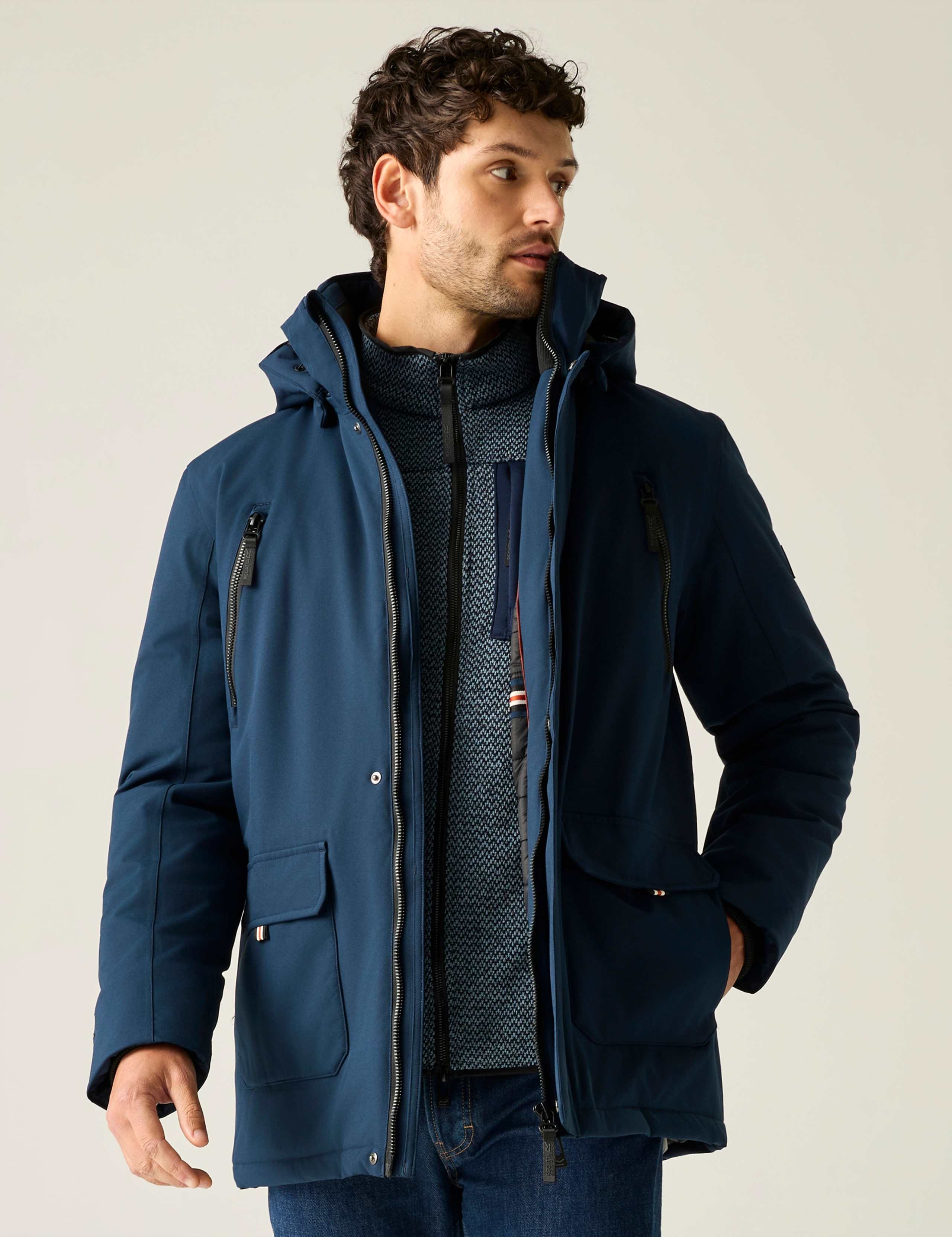 Marron Waterproof Hooded Jacket