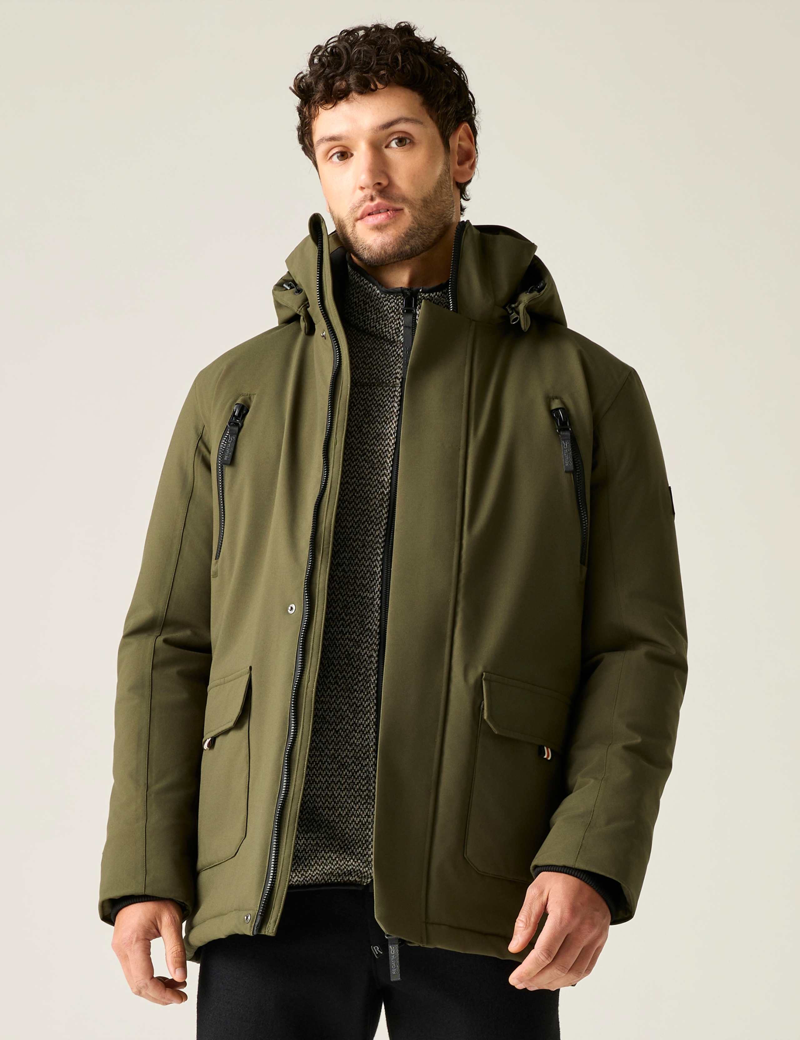 Marron Waterproof Hooded Jacket